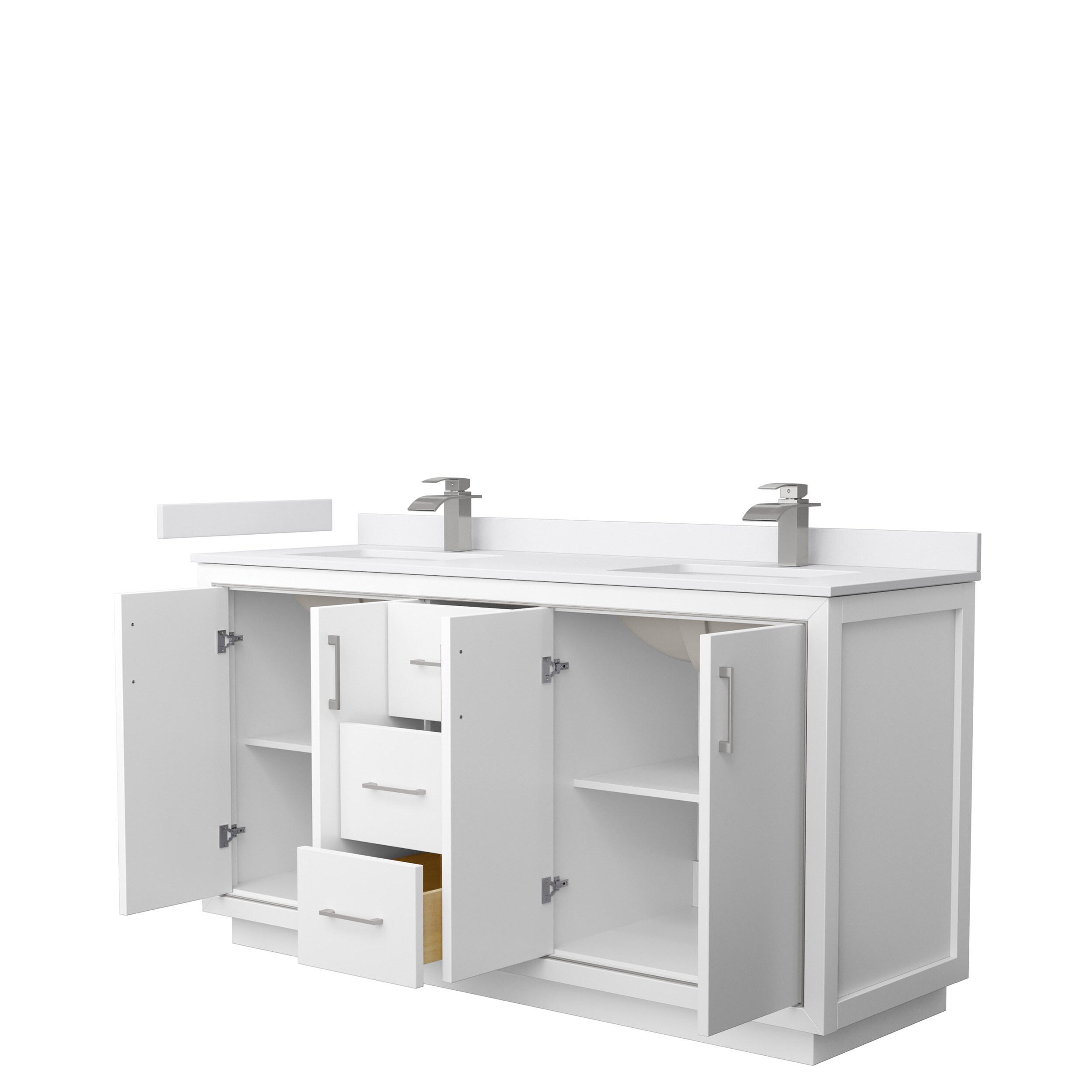 Wyndham Collection WCF111166DWHWCUNSMXX Bath-Vanity-Combo - View #2