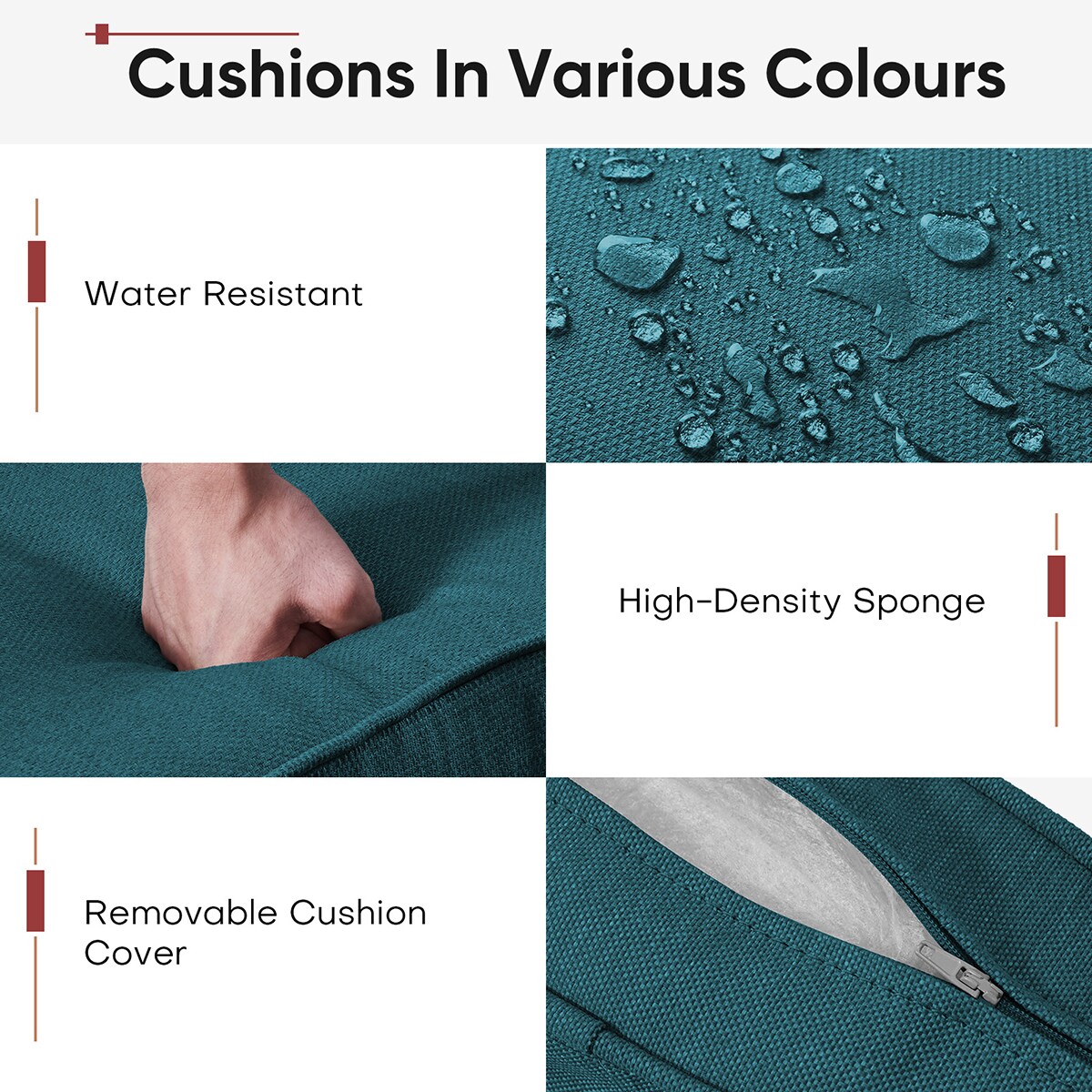 Rilyson FSZBD006-10 Patio-Furniture-Cushions - View #5