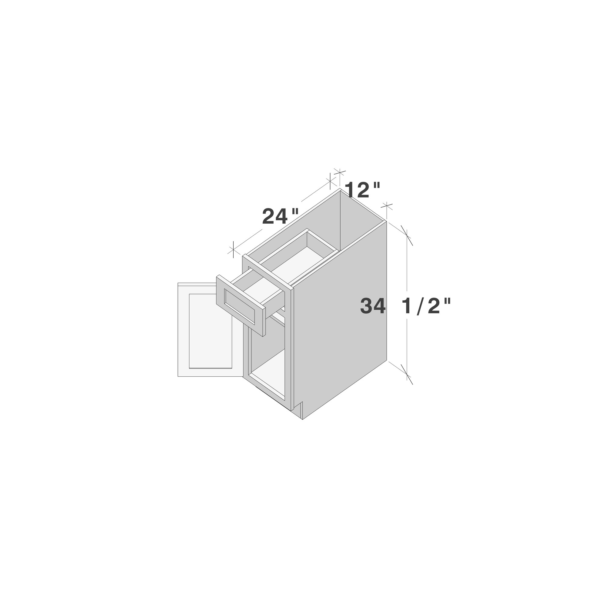 Boyel Living BLB12WS Cabinets-Kitchen - View #3