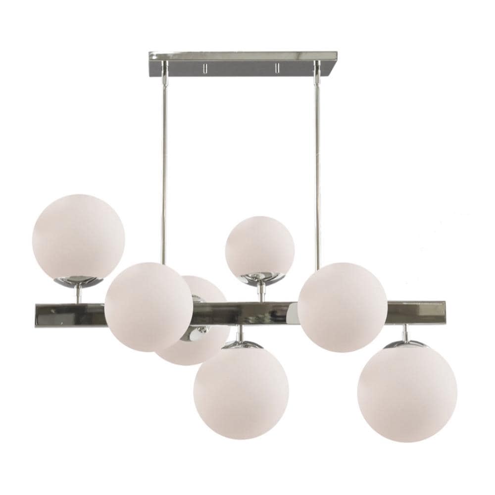 ARTCRAFT SC13223PN Moonglow 7-Light Polished Nickel Transitional Dry rated Chandelier