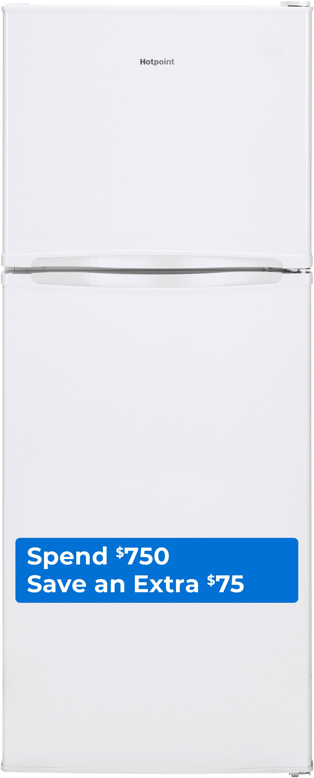 Hotpoint 9.7-cu ft Top-Freezer Refrigerator (White) | HPS10LGVRWW