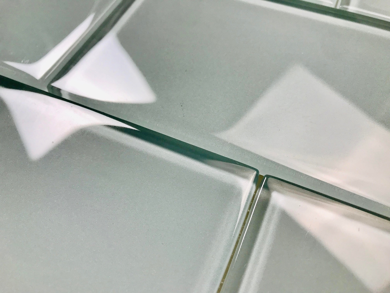Metro 3x6 Glossy Blue Glass Subway Wall Tile