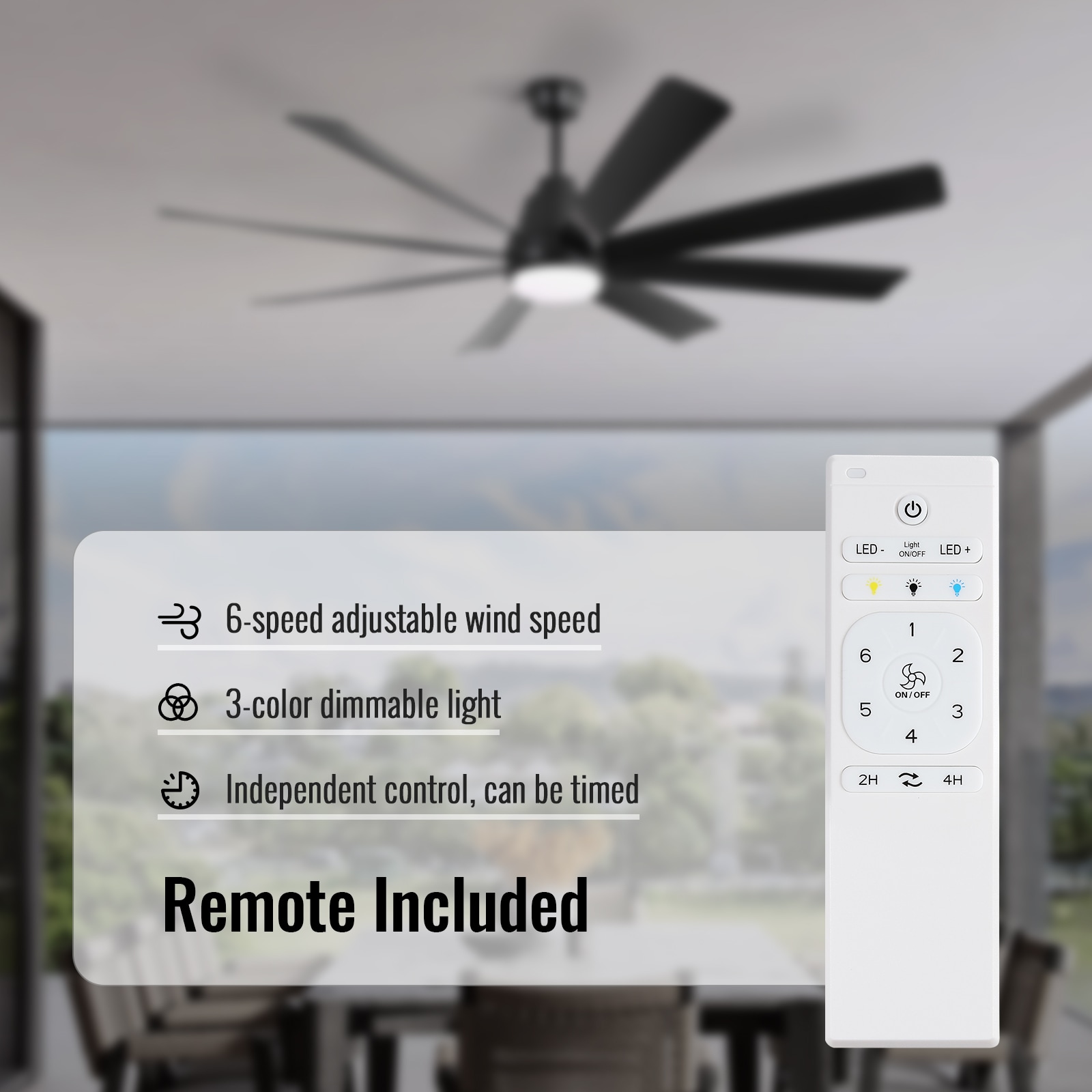 Sofucor LS-72K002-BK-BK-60 Ceiling-Fans - View #5