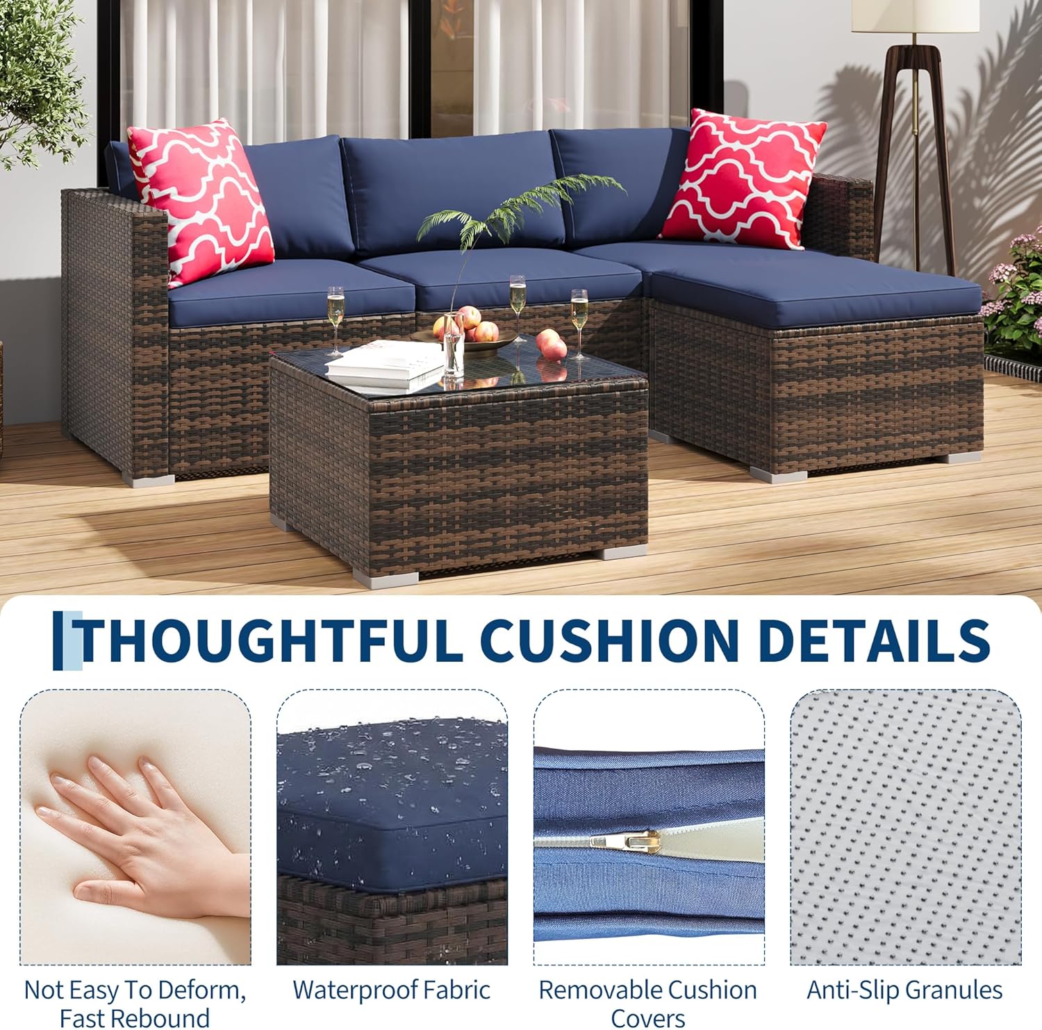 Garvee LS-PATIOSET34UKBLUE Patio-Conversation-Sets - View #4