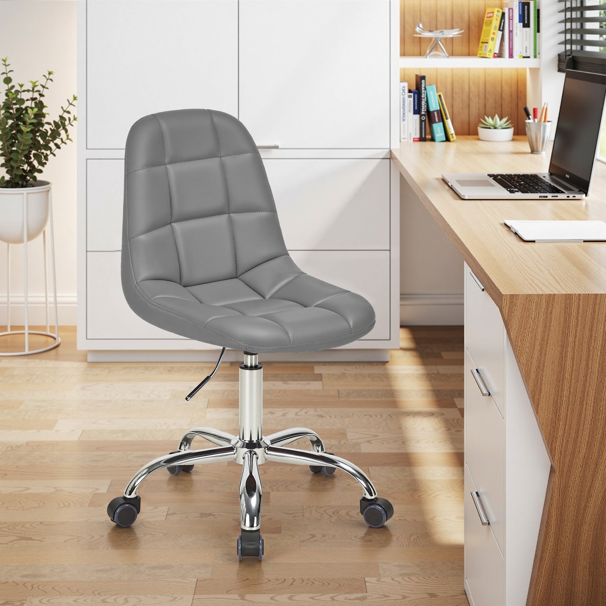 Vecelo LOE-OC03-GRY Office-Chairs - View #2