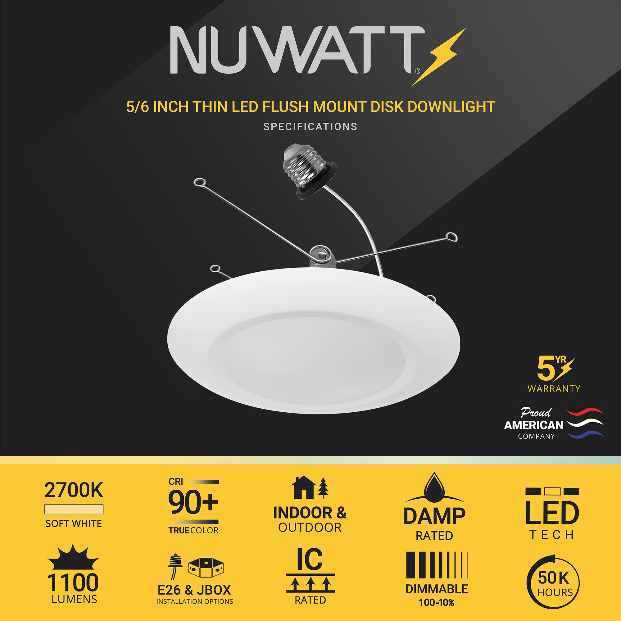 NUWATT NW-R-DSK-6-15W27K12P Led-Retrofit-Downlight - View #2
