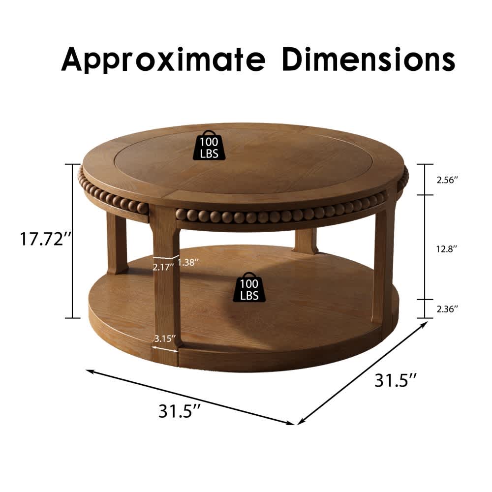 Coolbibila AMELIA-COFFEE-WALNUT Coffee-Tables - View #3