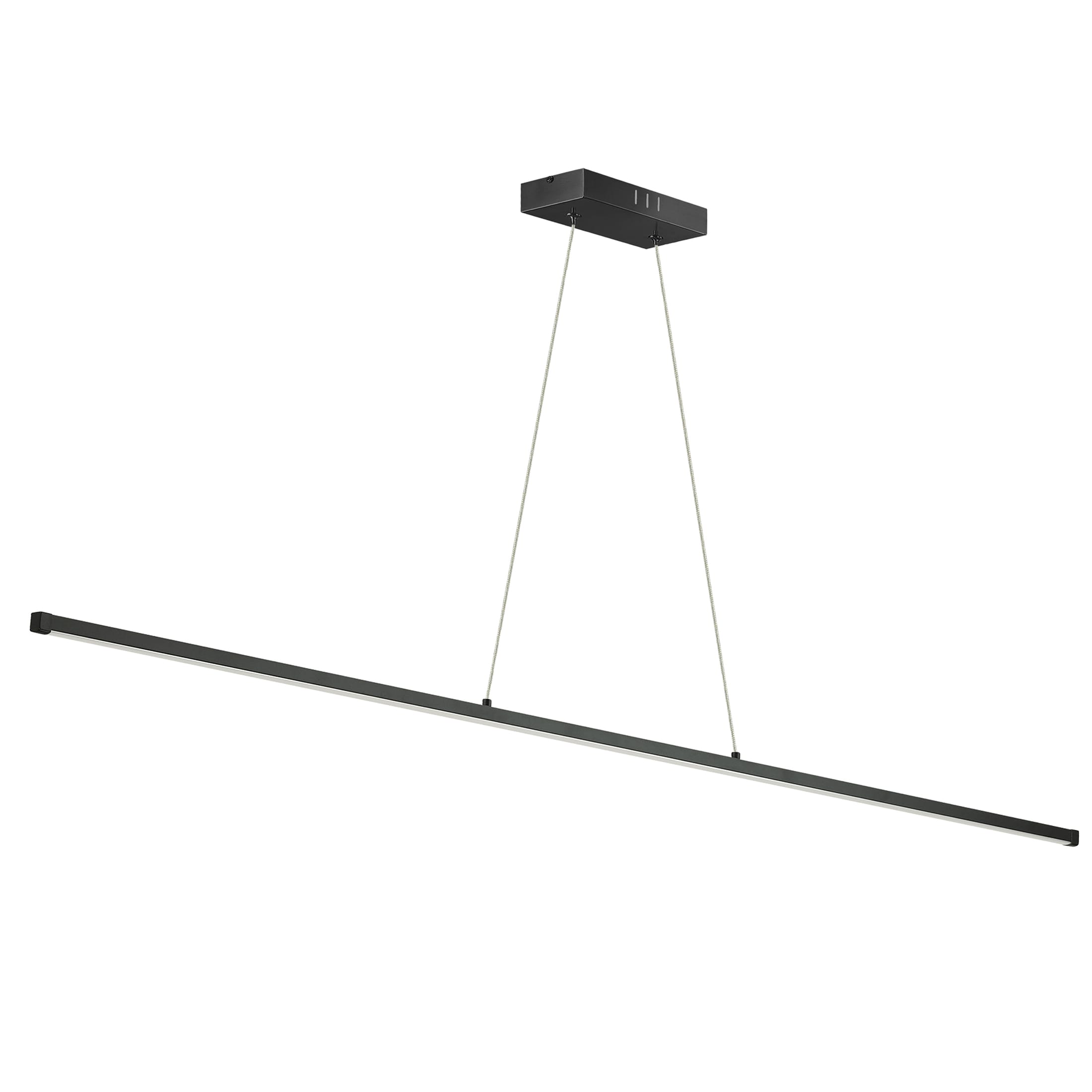 Dainolite ARY-4830LEDHP-MB Array 1 -Light Matte Black Modern/contemporary Linear Integrated LED Large Hanging Pendant light