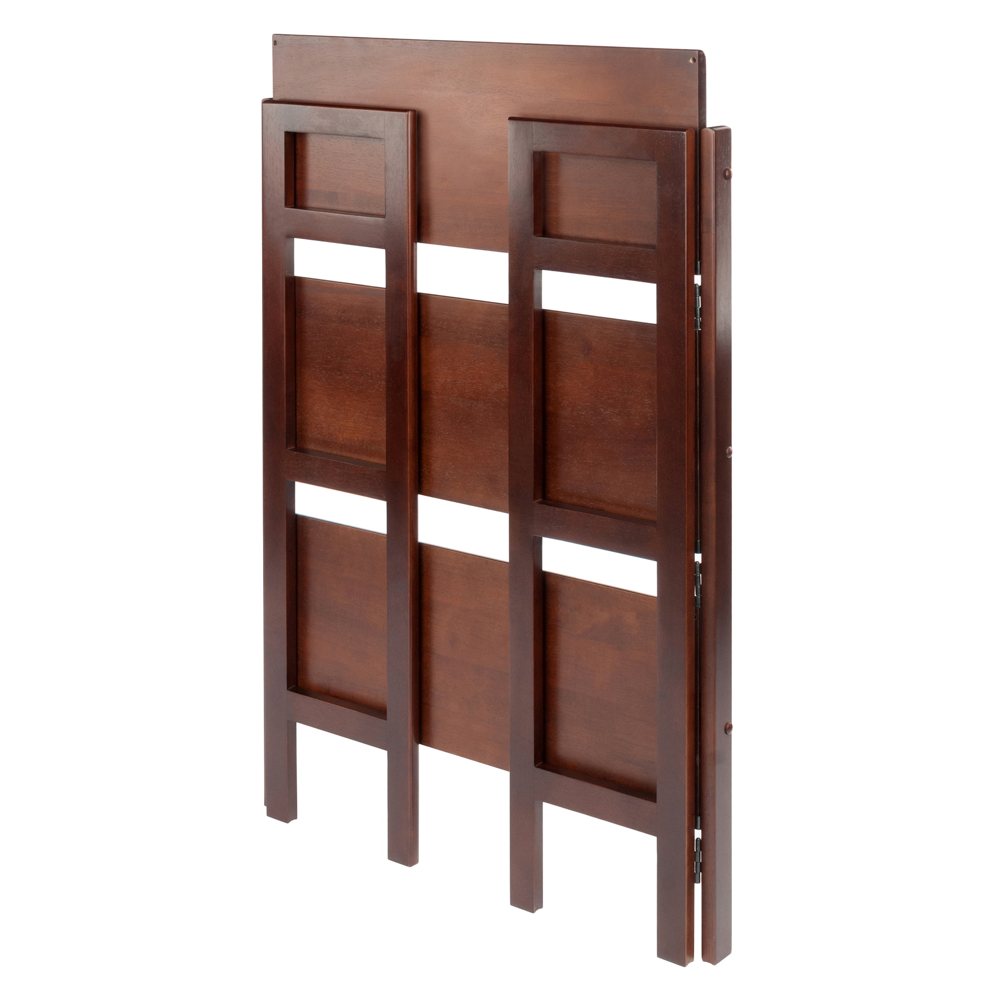 Walnut 3-Tier Stackable Solid Wood Floating Shelf
