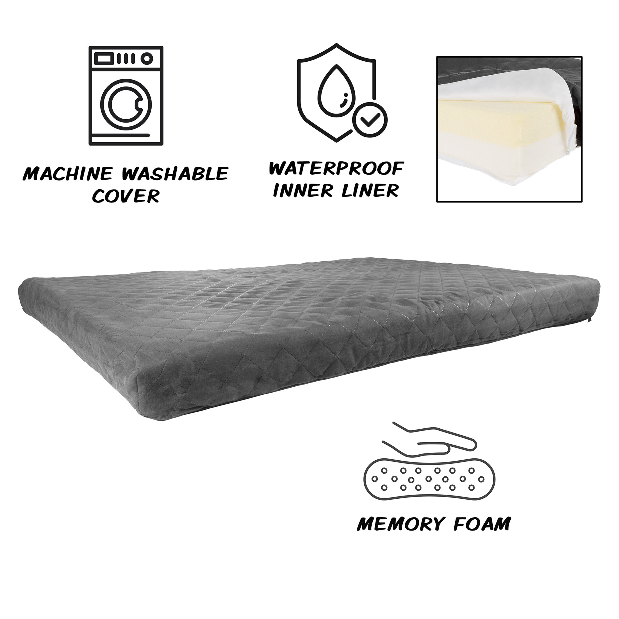 PETMAKER 80-PET6080GRY Pet-Beds - View #2
