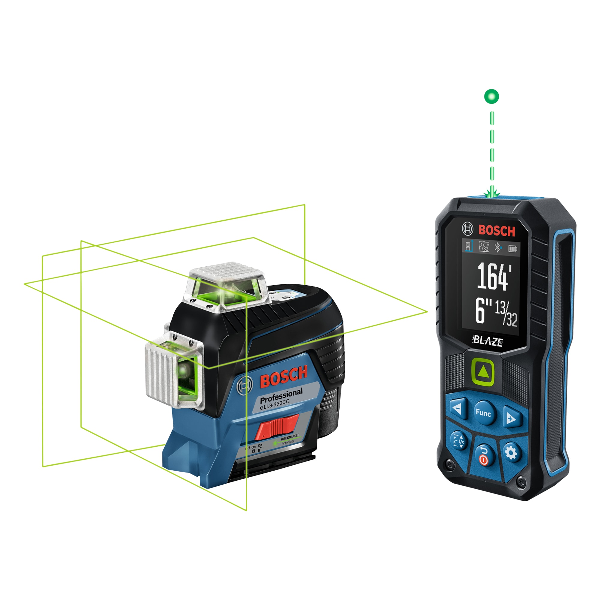 New Bosch Red & Green Laser Measurers Have a Stakeout Accuracy “Deviation”
