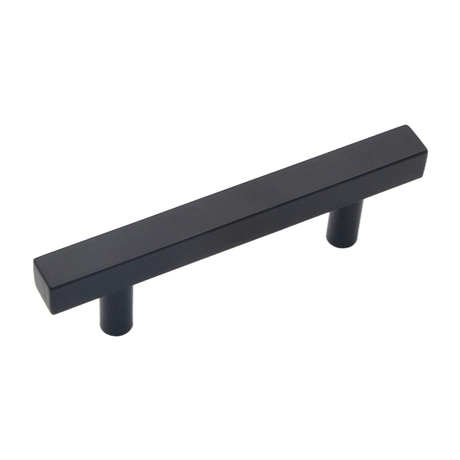 Hickory Hardware Heritage Designs Quad 3-in , 76mm Center to Center Matte Black Rectangular Bar Drawer Pull 10 -Pack #R080313MBX-10G