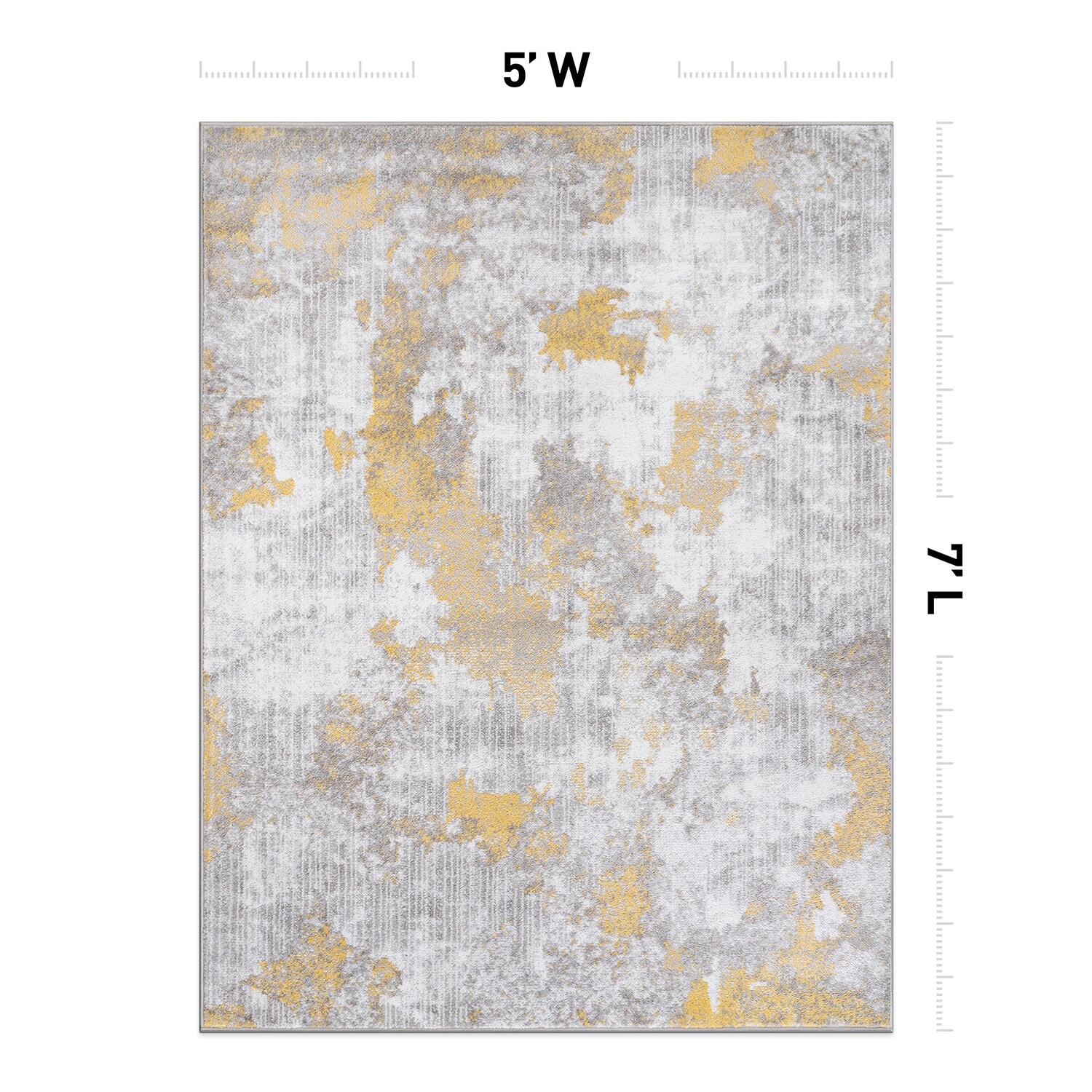World Rug Gallery 934YELLOW5X7 rugs - View #3