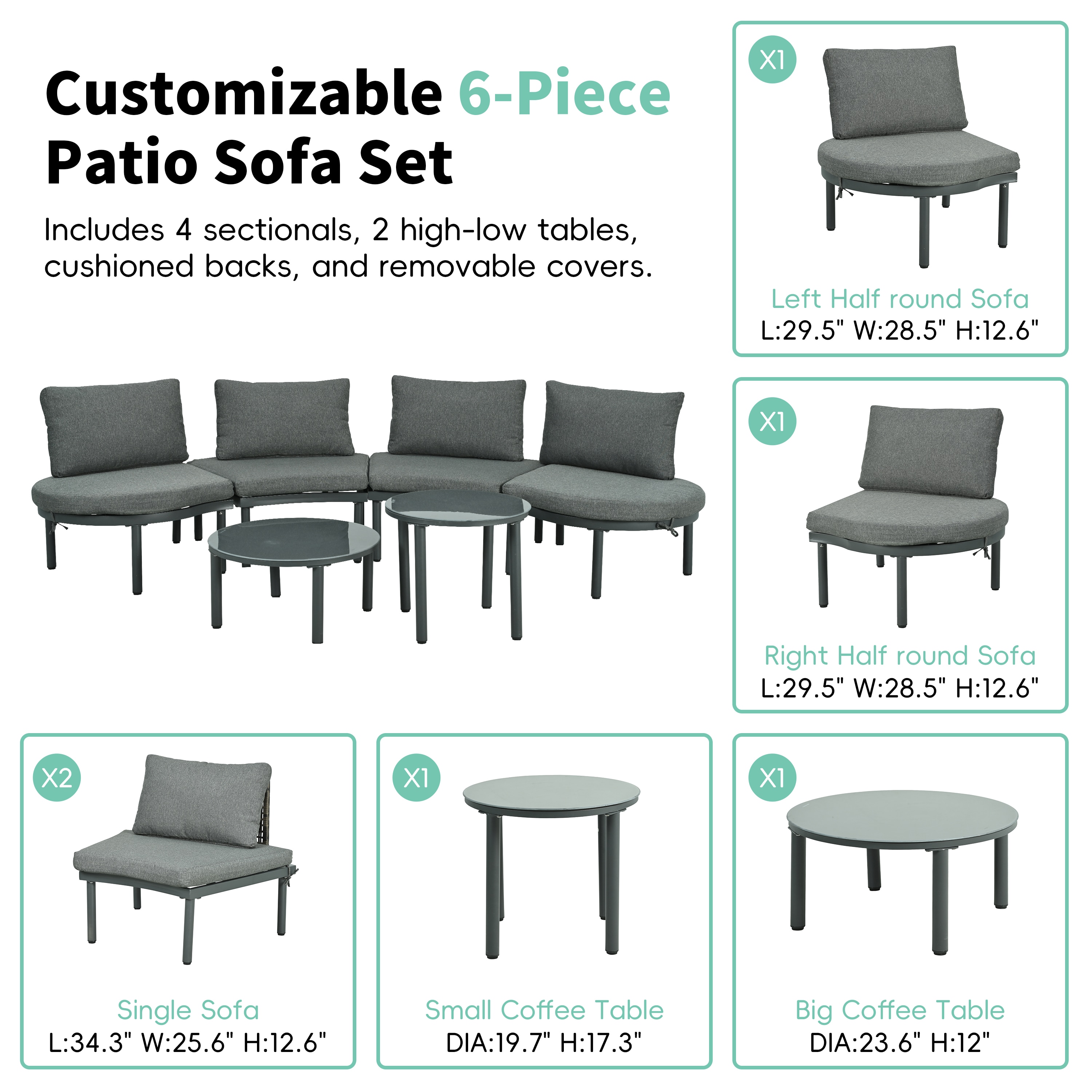 ToolCat LS2-150-HW Patio-Conversation-Sets - View #5
