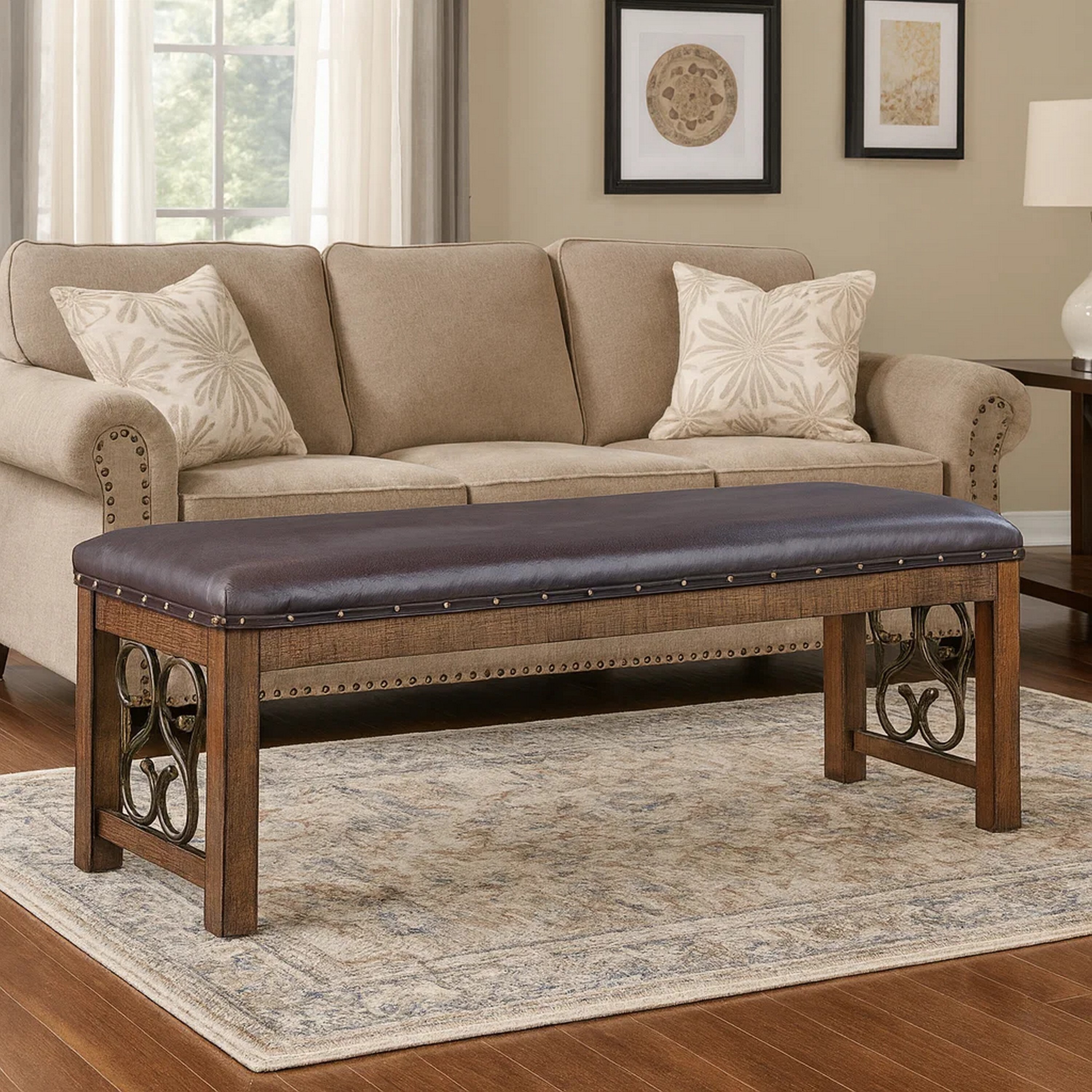 Benzara BM275678 bench - View #6
