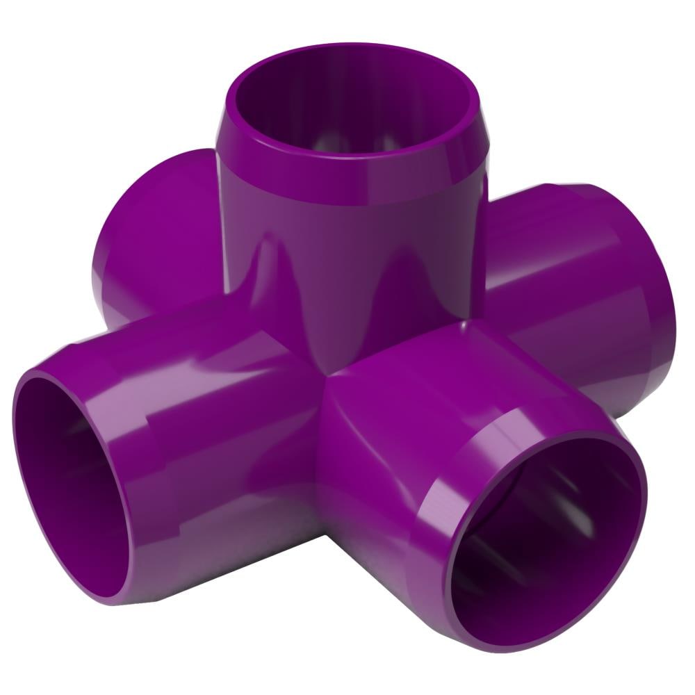 PVC Pipeworks 125-5W-P-4 1-1/4-in Schedule 40 PVC Union in Purple (4-pack)