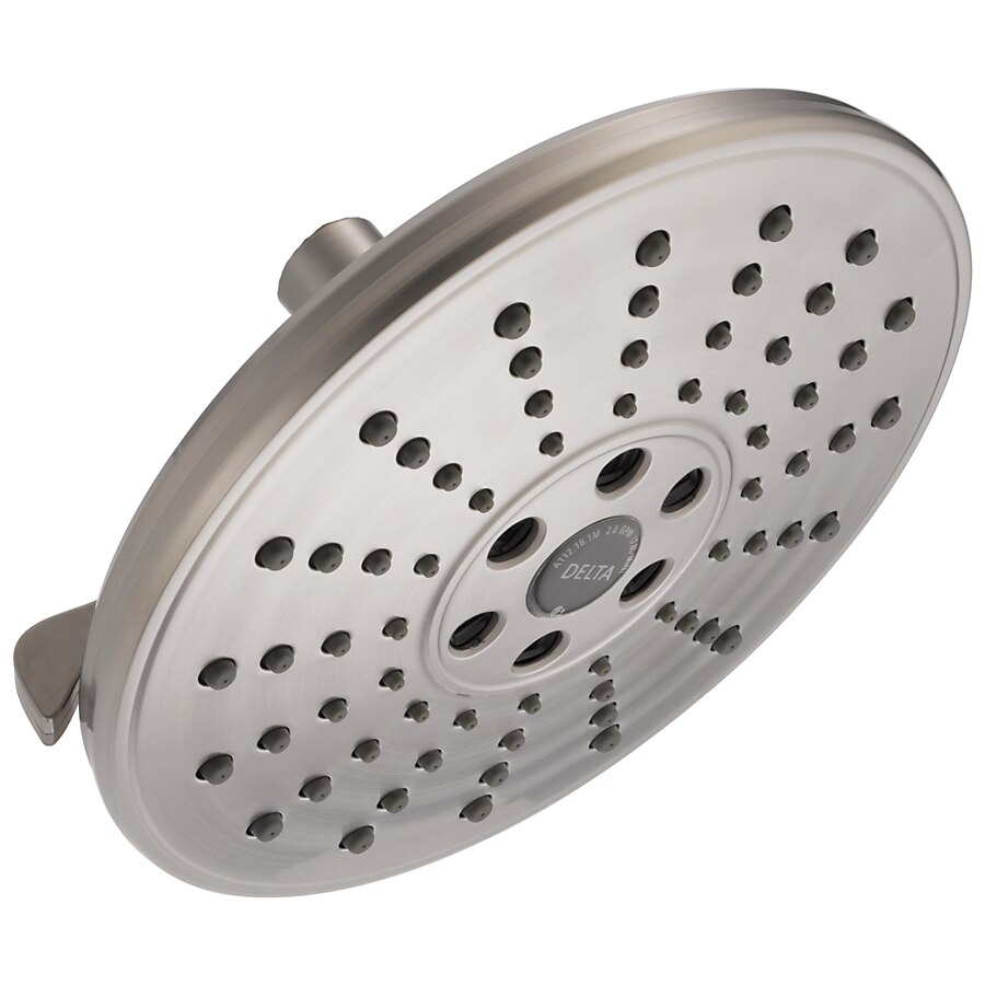 Delta Universal Showering Components Stainless 5-Spray Rain Shower Head 1.75-GPM (6.6-LPM) Delta Universal Showering Components Stainless 5-Spray Rain Shower Head 1.75-GPM (6.6-LPM)