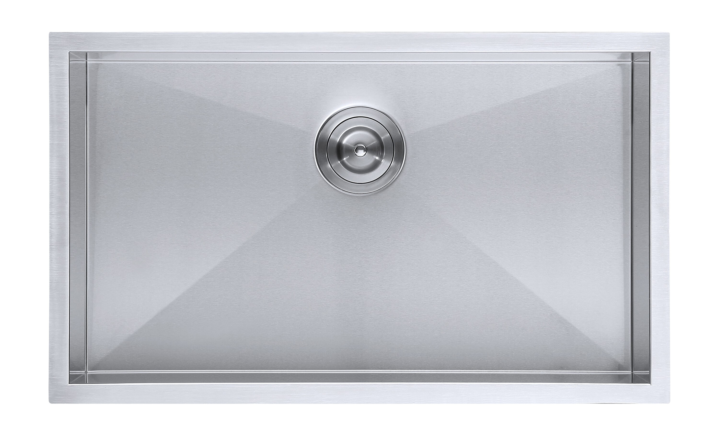 DX-SQ-3018-X Undermount 18-in x 30-in Stainless Steel Single Bowl Kitchen Sink | -SQ-3018-X - DAX DAX-SQ-3018-X