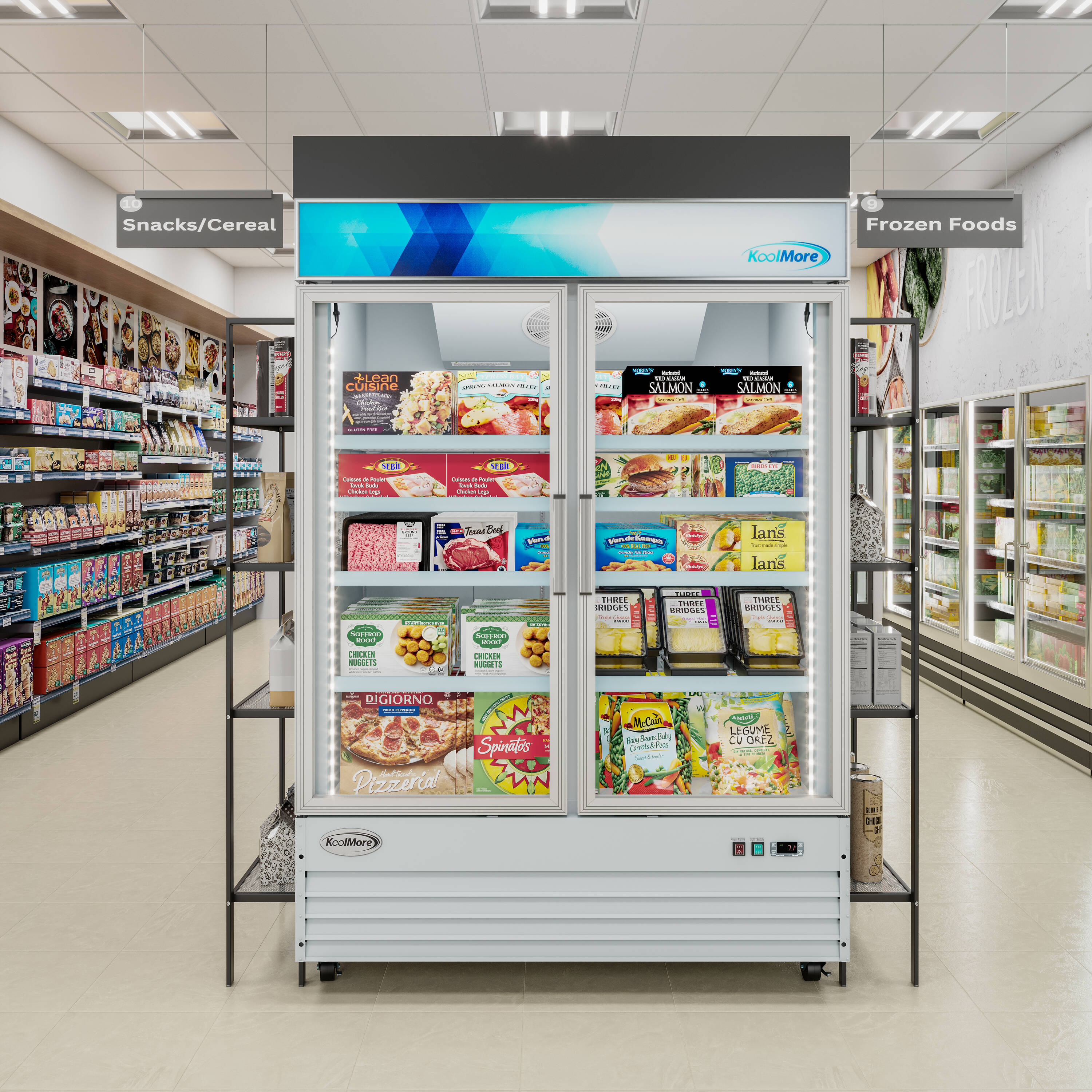 KoolMore LOW-KM-MDFZ-5GD-45C Commercial-Freezers - View #2