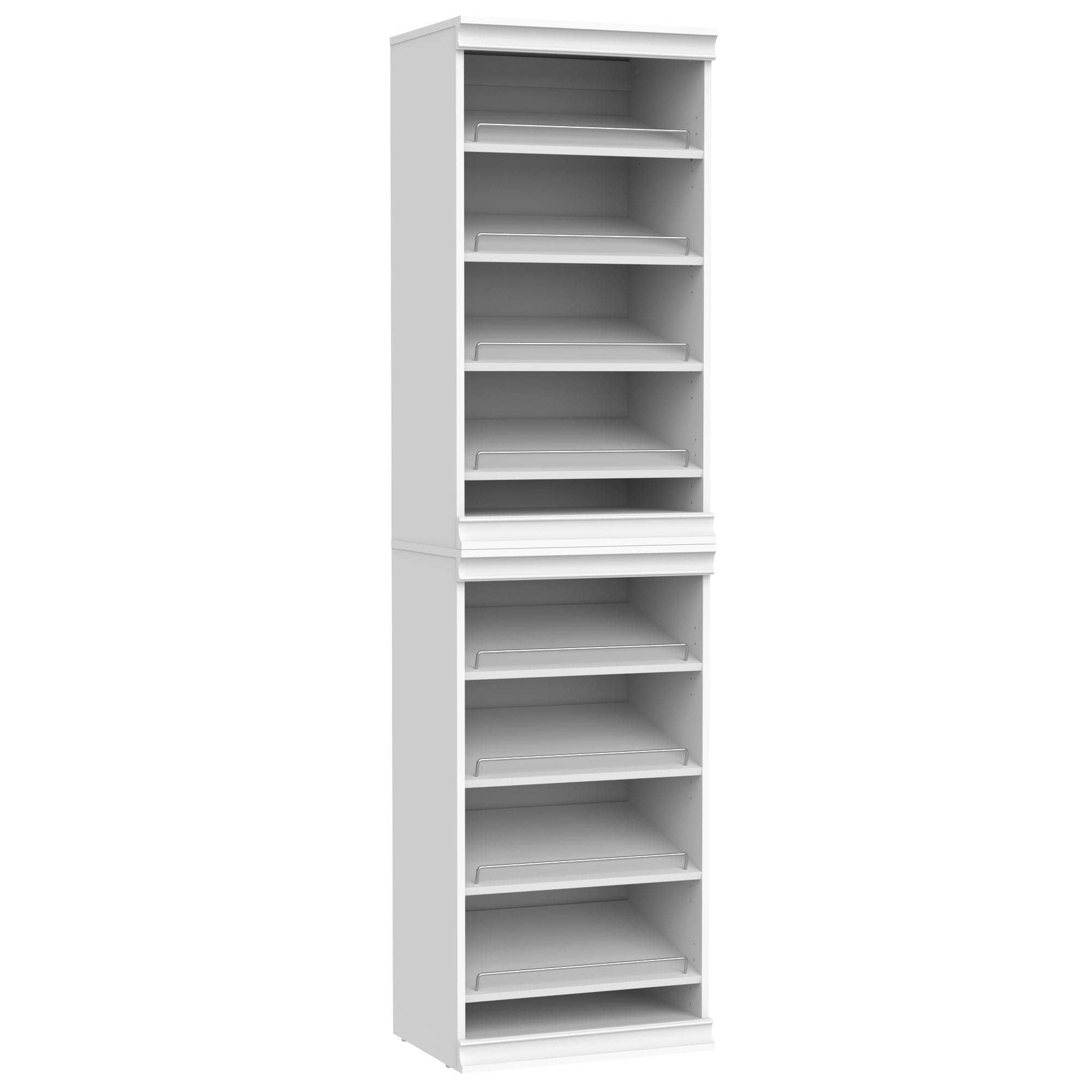 ClosetMaid 10000-04813 Modular Storage 1.78-Feet to 1.78-Feet W x 6.7-Feet H White Solid Shelving Wood Closet System