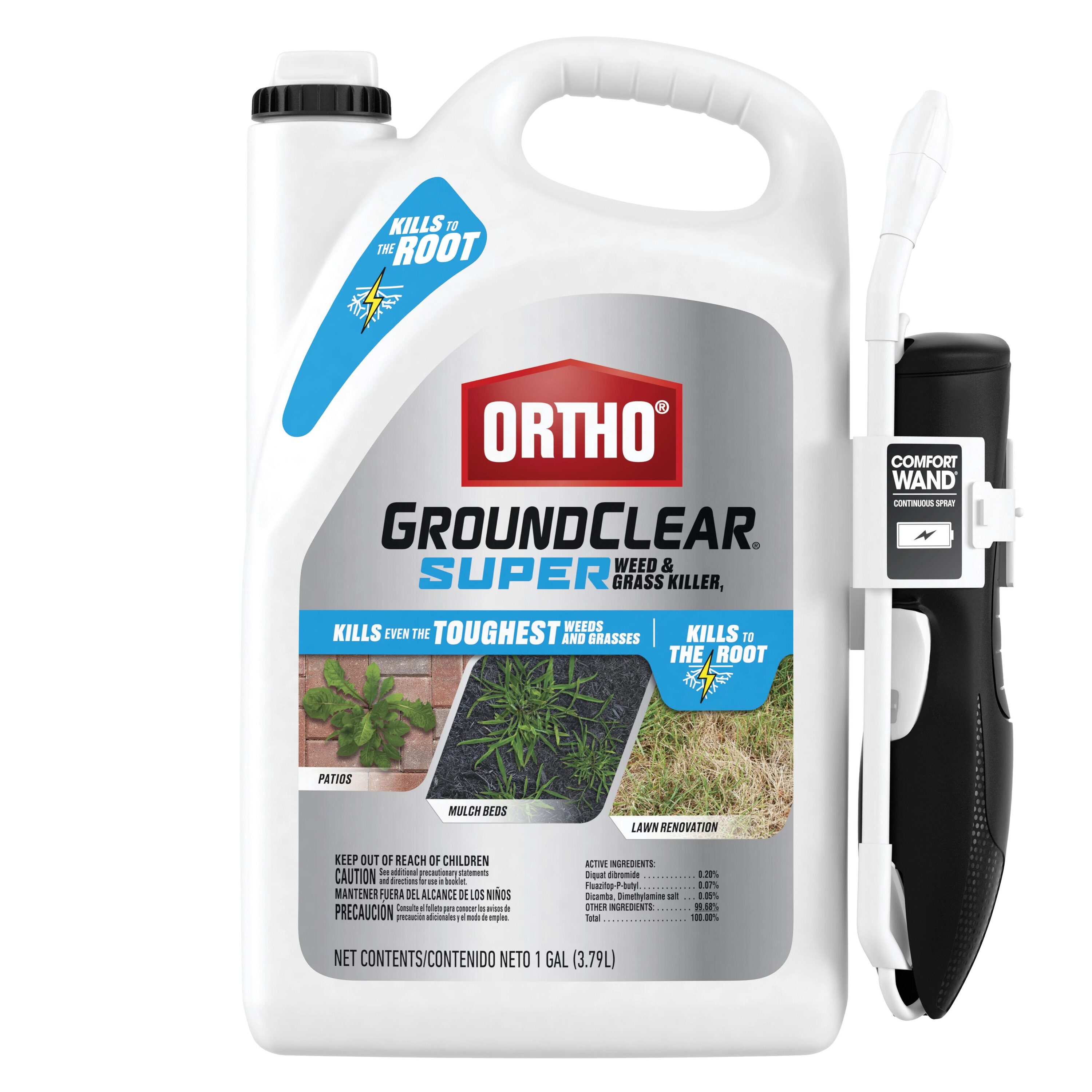 ORTHO 4652705 GroundClear Super 1 -Gallon Ready to Use Weed and grass killer