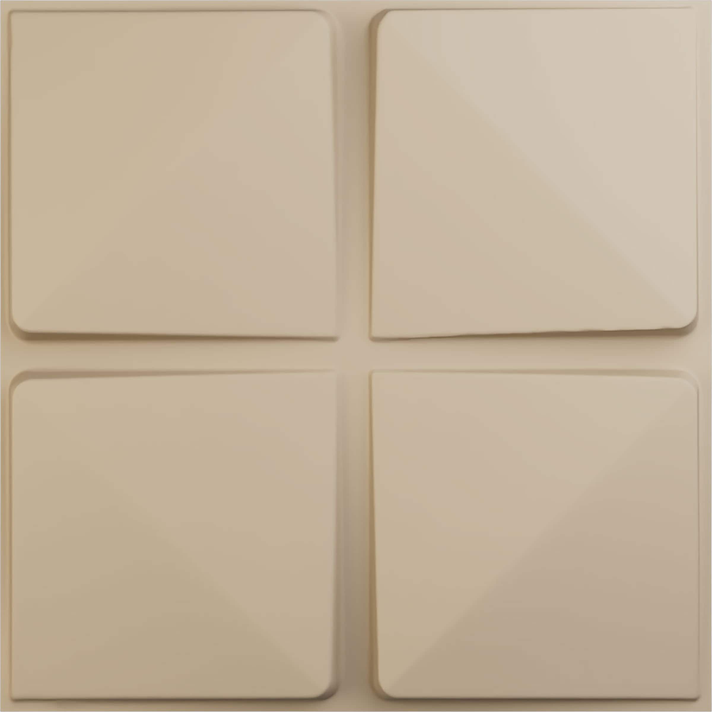 Ekena Millwork WP20X20EDGBE 19-5/8-in x 19-5/8-in Embossed Paintable/Stainable Brown/Tan PVC Wall Panel ( 2.67-sq ft )