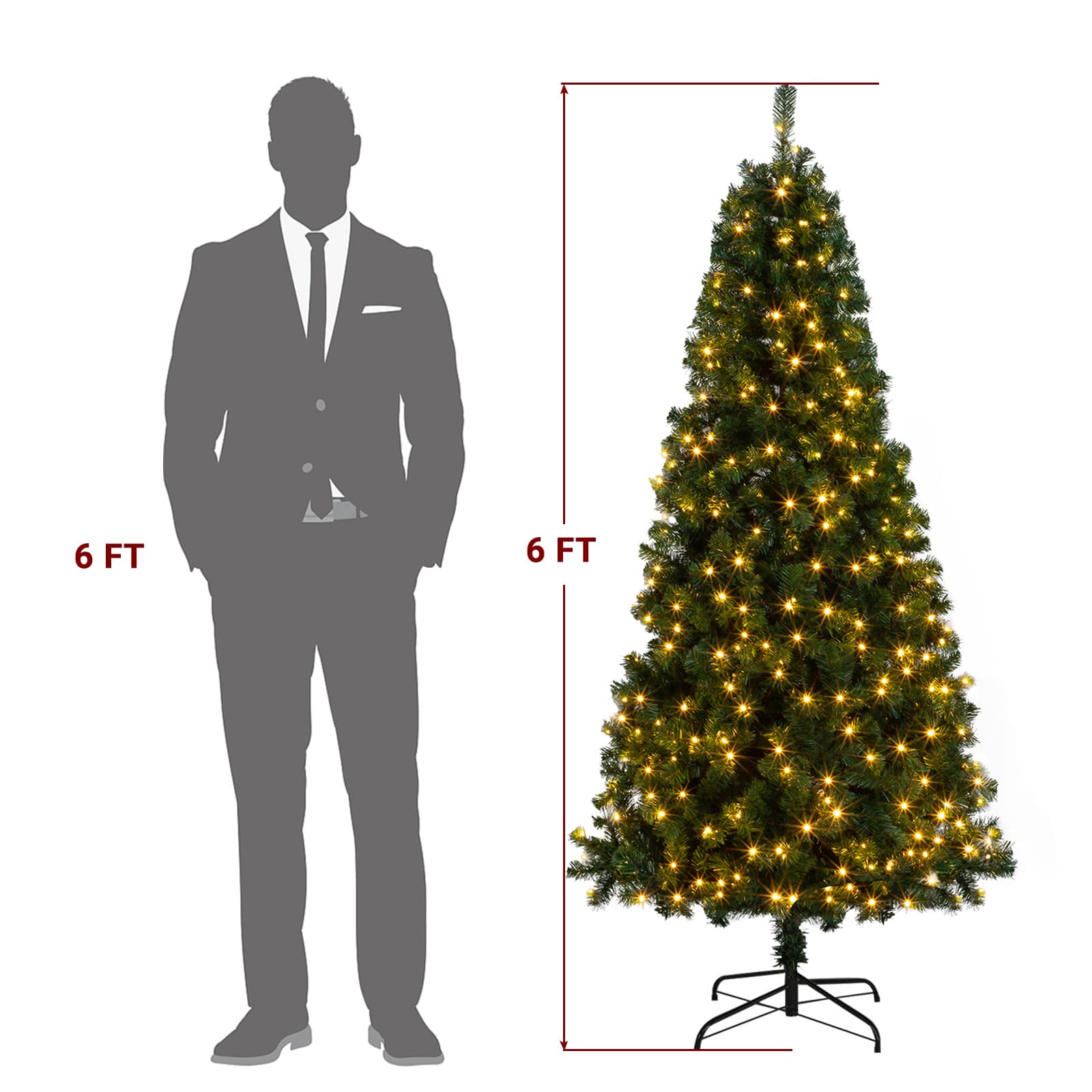 VERYKE LL-CST114 Artificial-Christmas-Trees - View #2