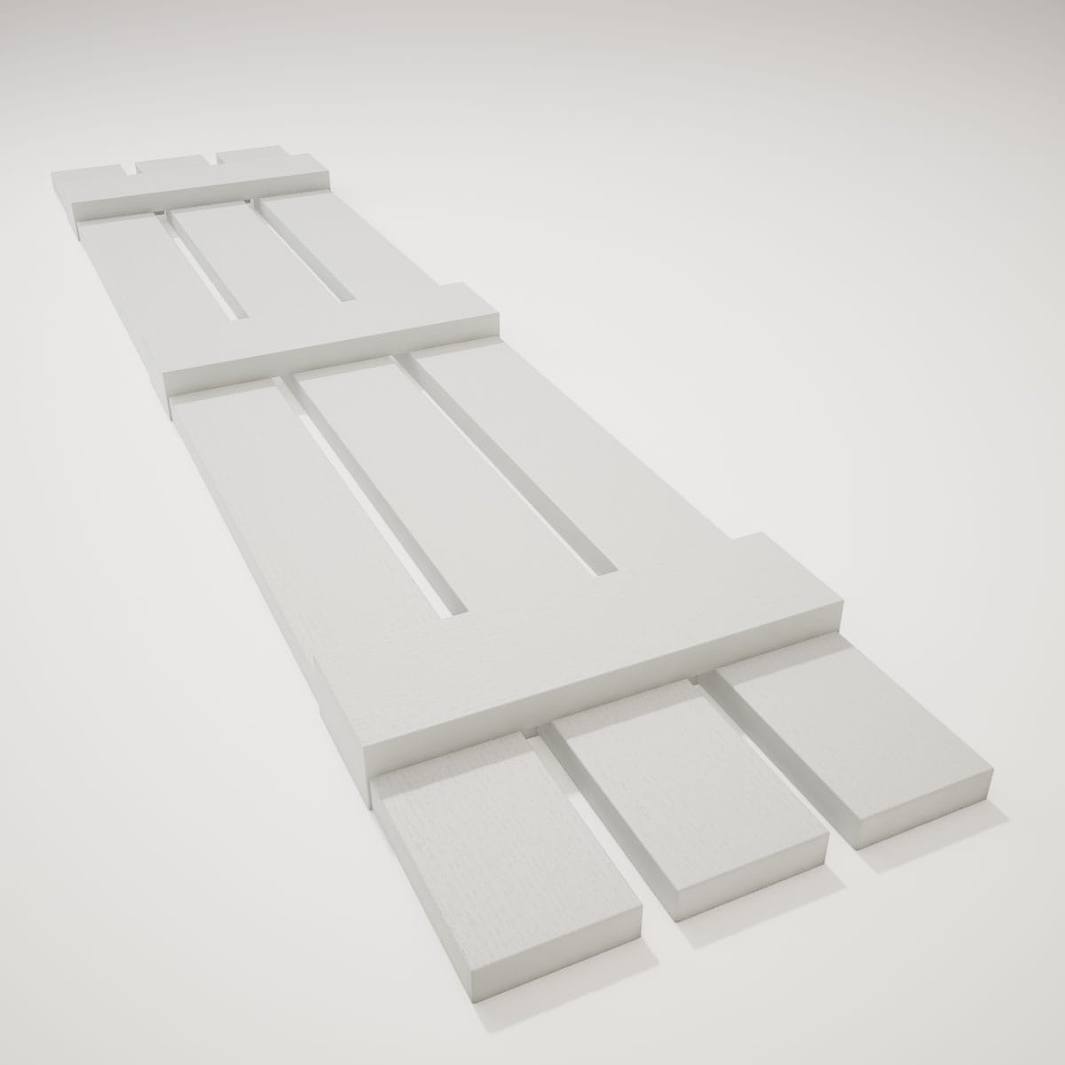 Ekena Millwork LS3S12X05500WH Exterior-Shutters - View #5