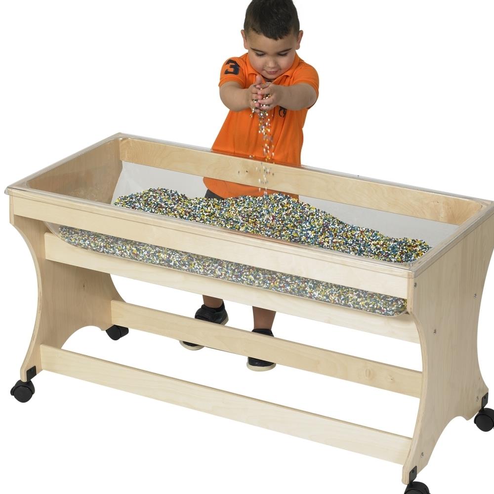 Children's Factory CHFCT2683 Childrens Factory ANG9029C Value Line Birch Clear Sand and Water Table