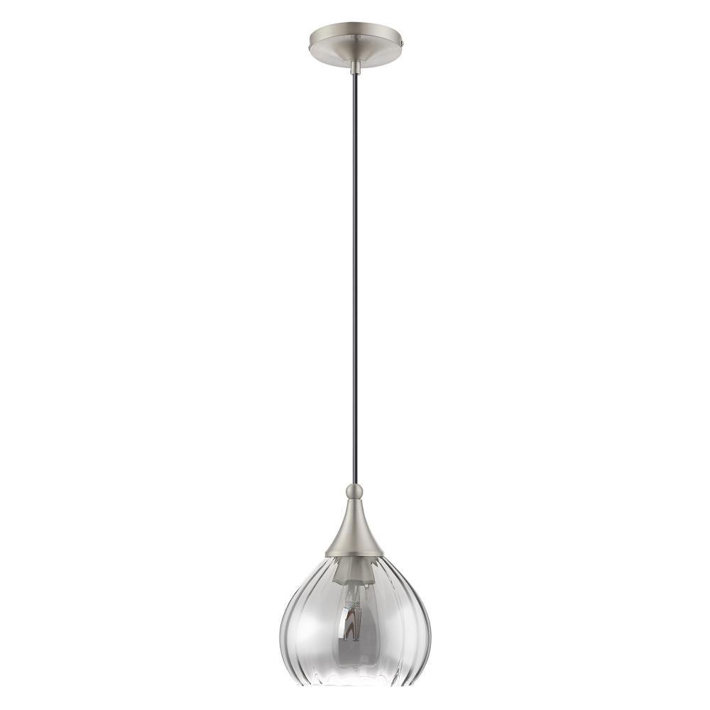 Livex Lighting Art Glass Mini Pendants Brushed Nickel Modern ...