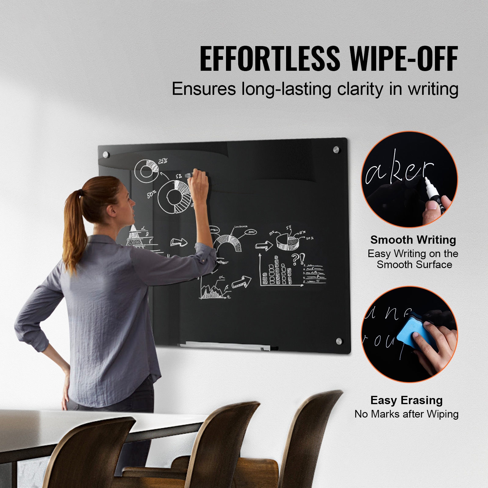 VEVOR SCCXGCBLBGHB05664V0 Dry-Erase-Bulletin-Boards - View #2