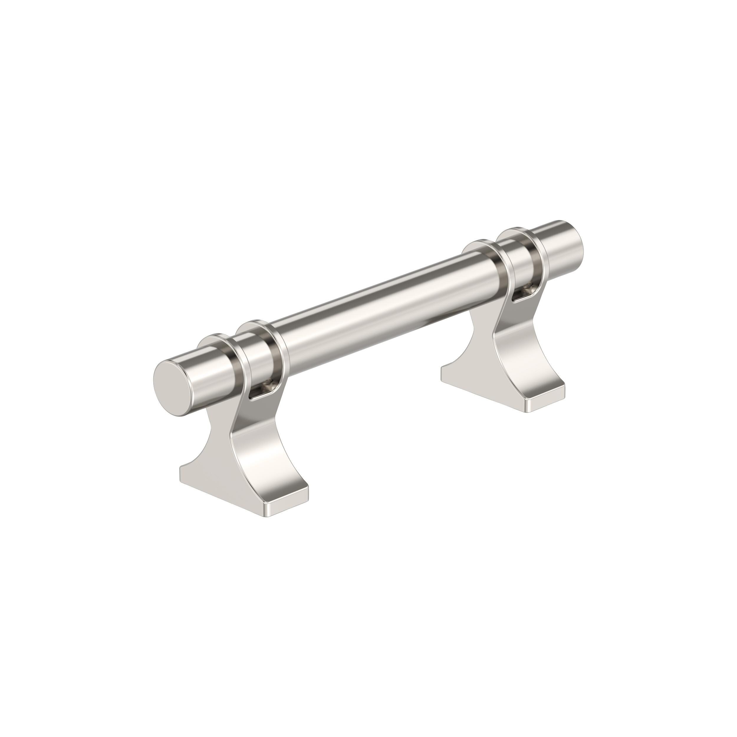 Amerock BP36600PN Davenport 3-in , 76mm Center to Center Polished Nickel Cylindrical Bar