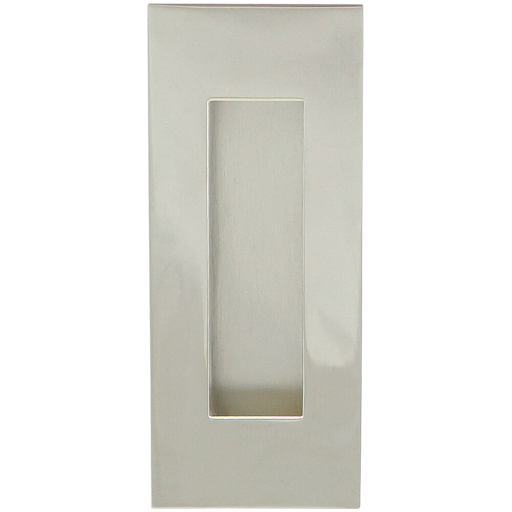 INOX FHIX06-32 FHIX Series Center to Center Polished Stainless Rectangular Cup Drawer Pulls