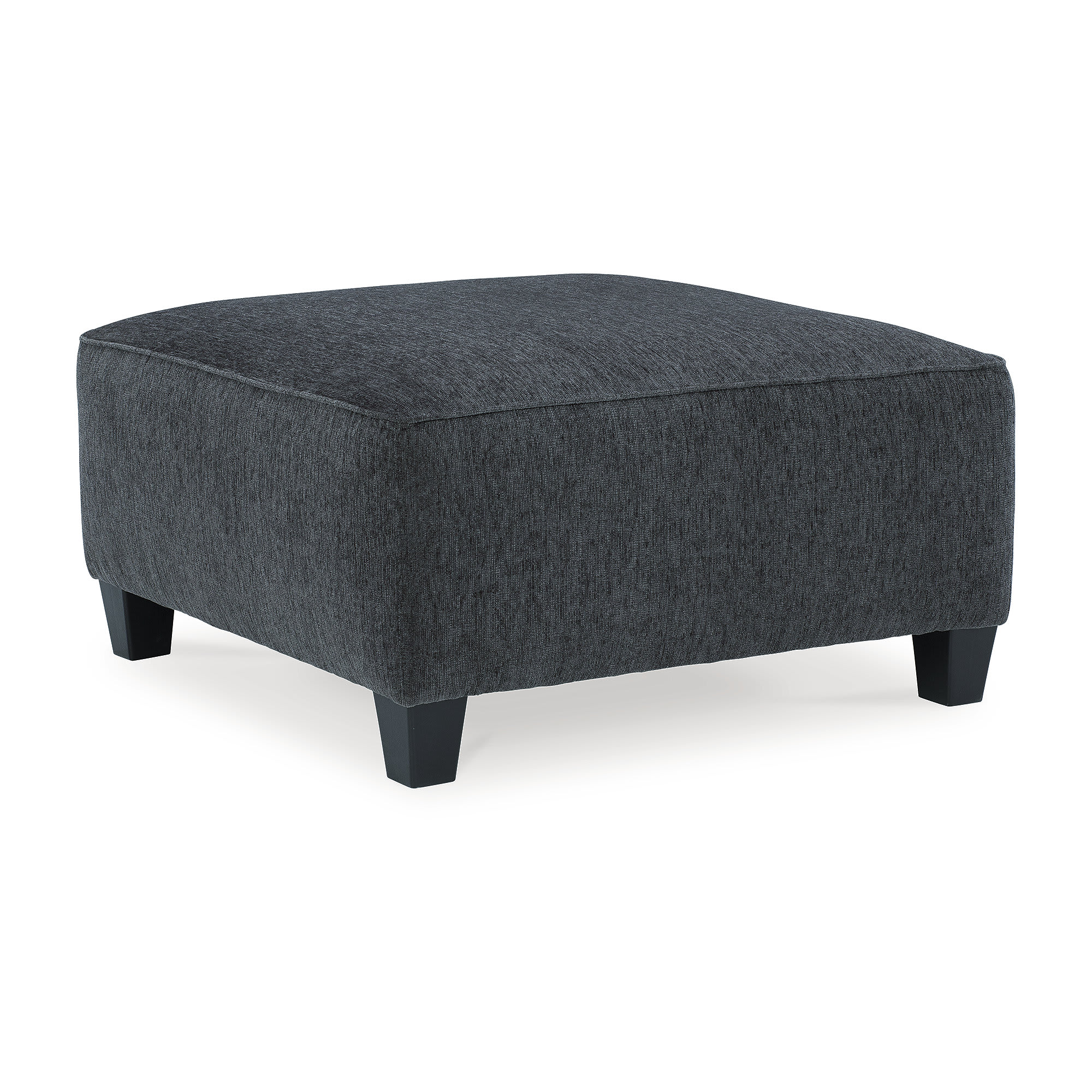 Signature Design by Ashley 8390508 Abinger Smoke Gray Contemporary Style Oversized Accent Ottoman with Firm Cushion Polyester Upholstery