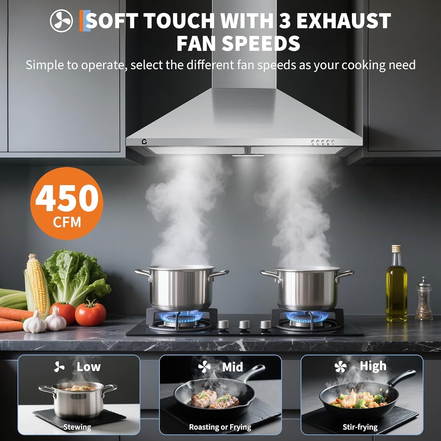Qeetex 1LSHQQPHO-16G4MWJI Undercabinet-Range-Hoods - View #4