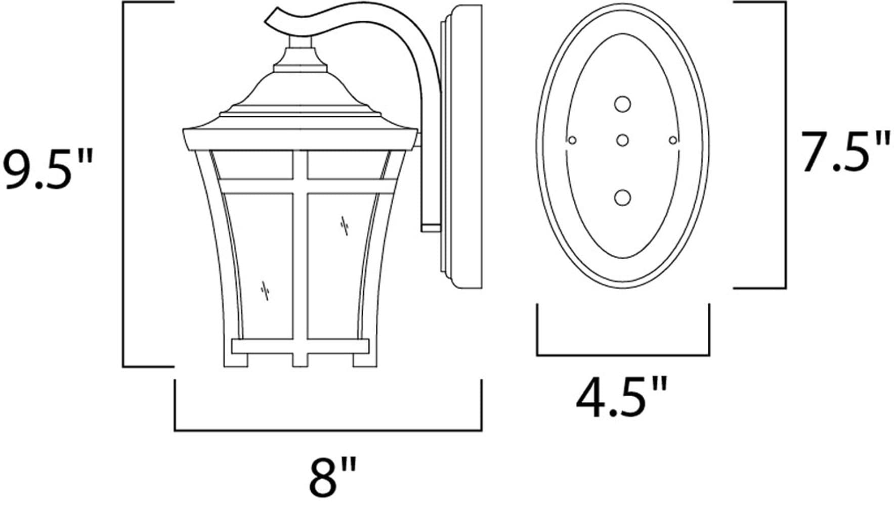 Maxim Lighting 65162GFCO Outdoor-Wall-Lighting - View #2