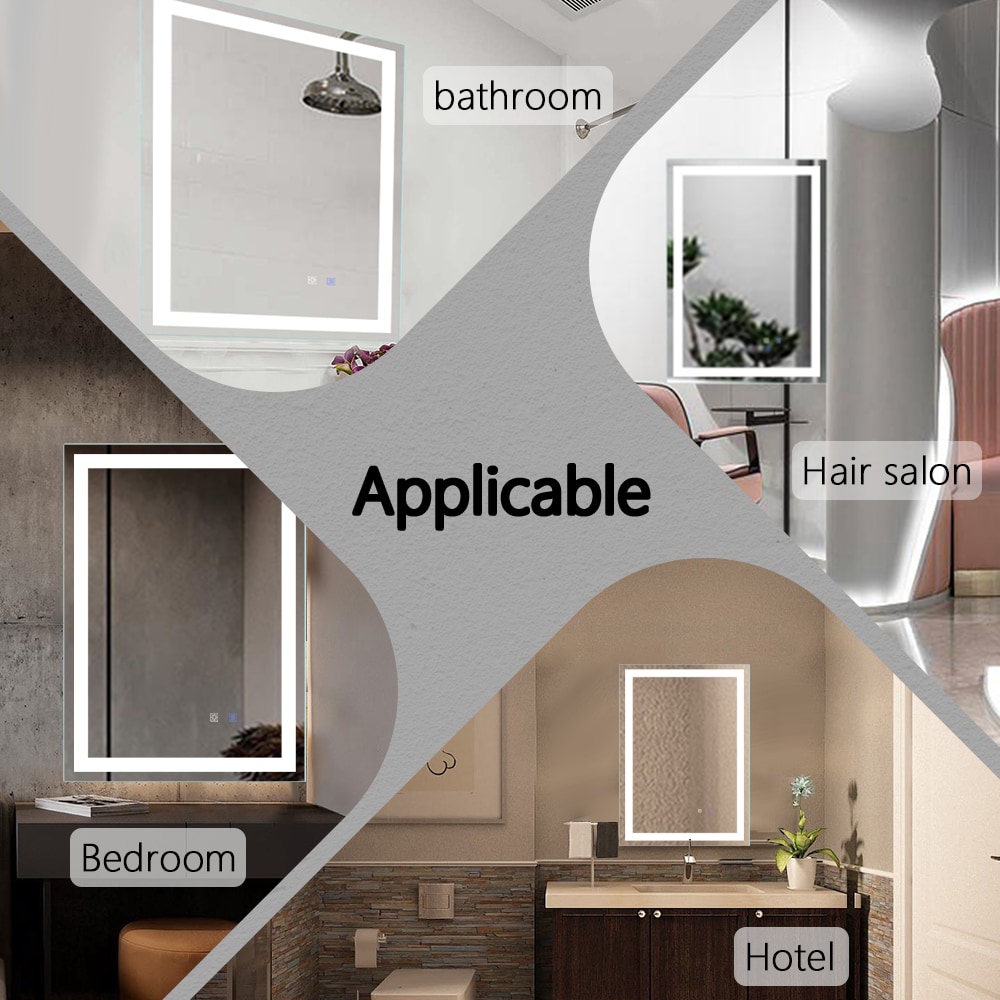 Forclover JSEXJQ2028-BV Framed-Bath-Mirrors - View #5