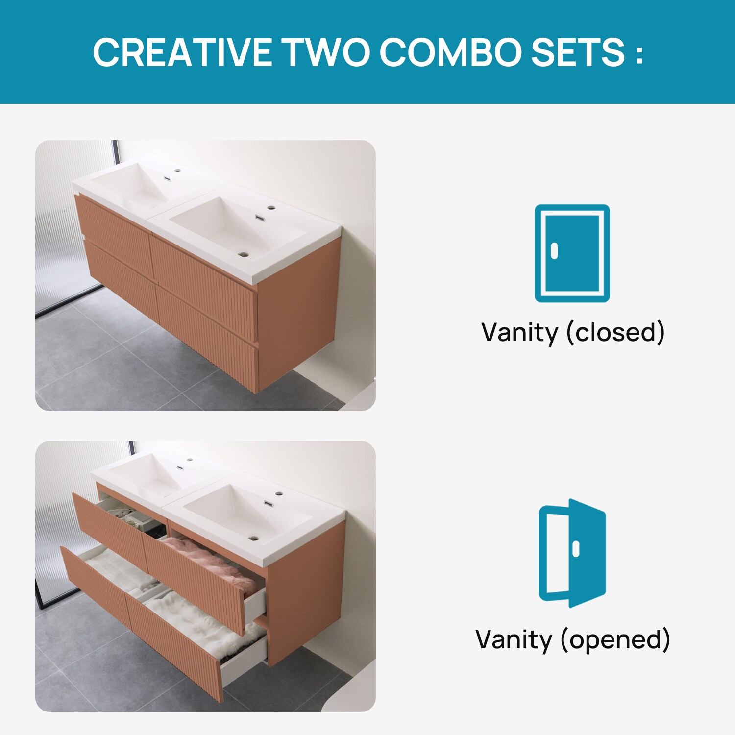 WONLINE USBR6072 Bath-Vanity-Combo - View #6