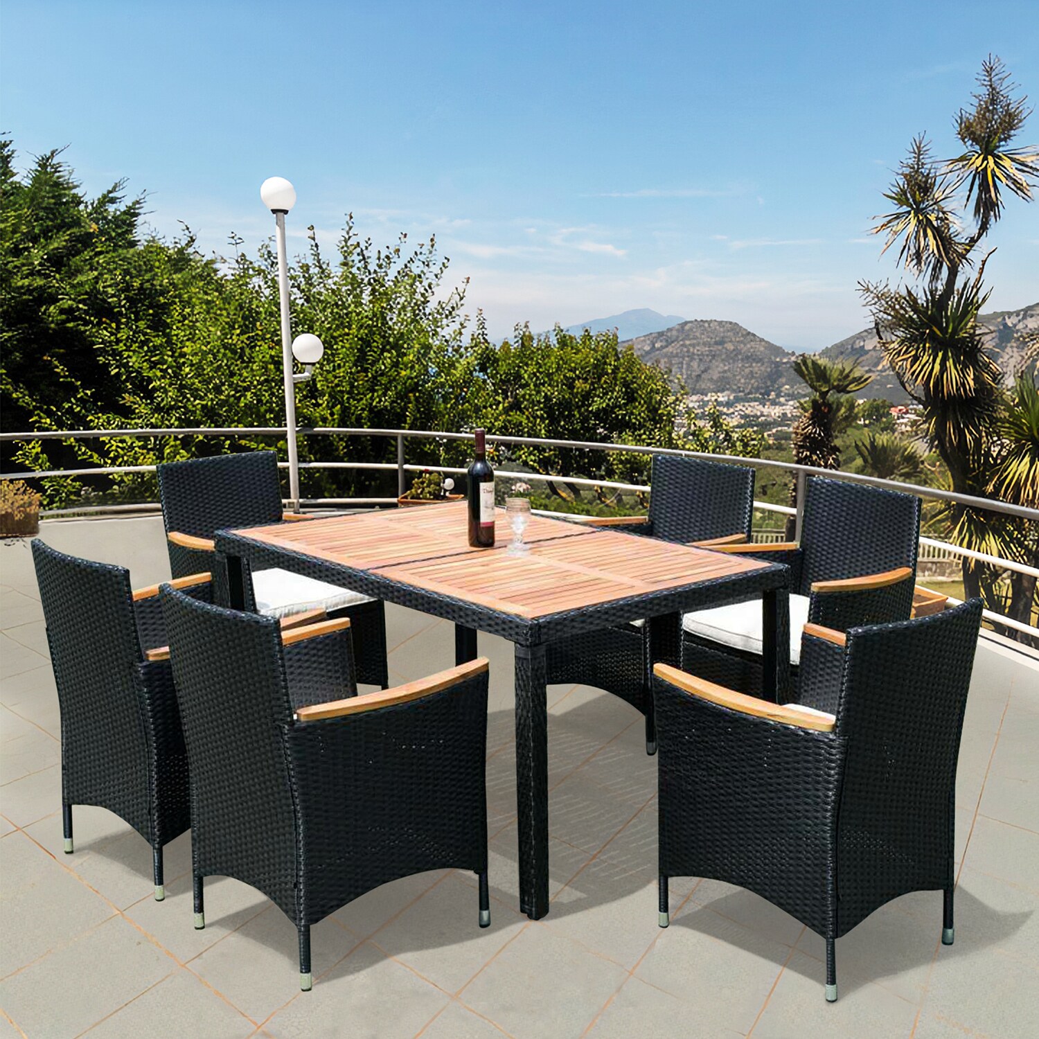 Mondawe MO-16084BK-NY Patio-Dining-Sets - View #2