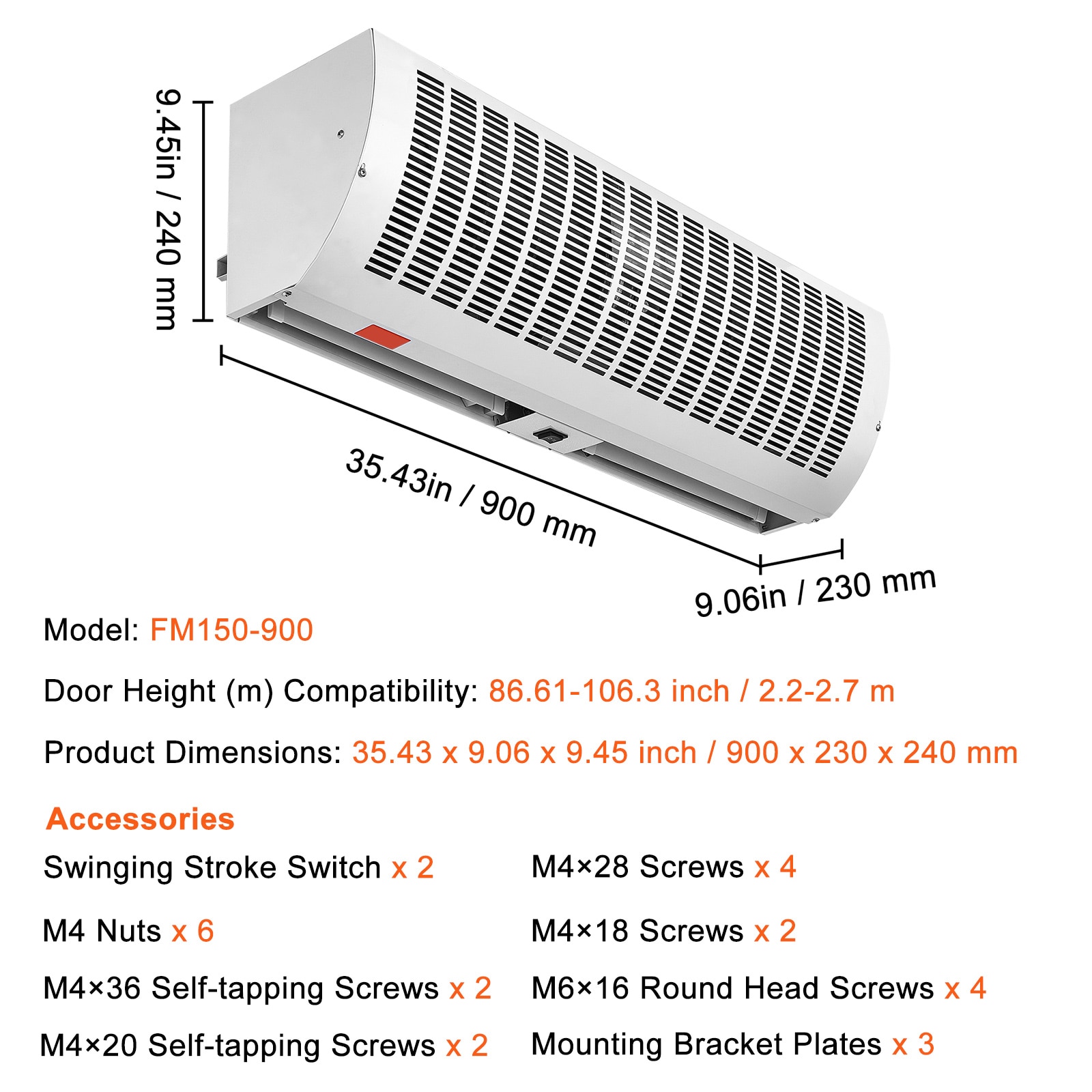 VEVOR 2SFLJ1177CFM00001V1 Wall-Air-Conditioners - View #8