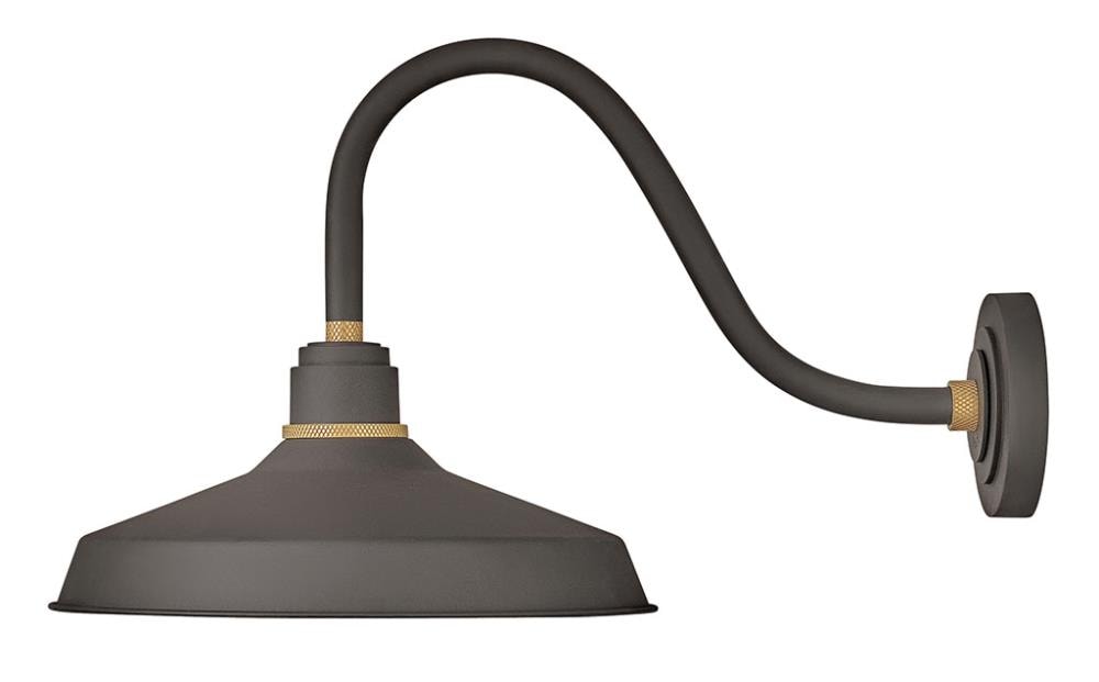 Hinkley 10443MR Foundry Classic 1 -Light 15.25-in H Bronze Hardwired Dark Sky Outdoor Wall Light