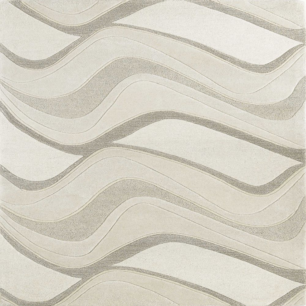HomeRoots 352358 Bernadette 3 x 5 Rag Wool Ivory Indoor Solid Area Rug