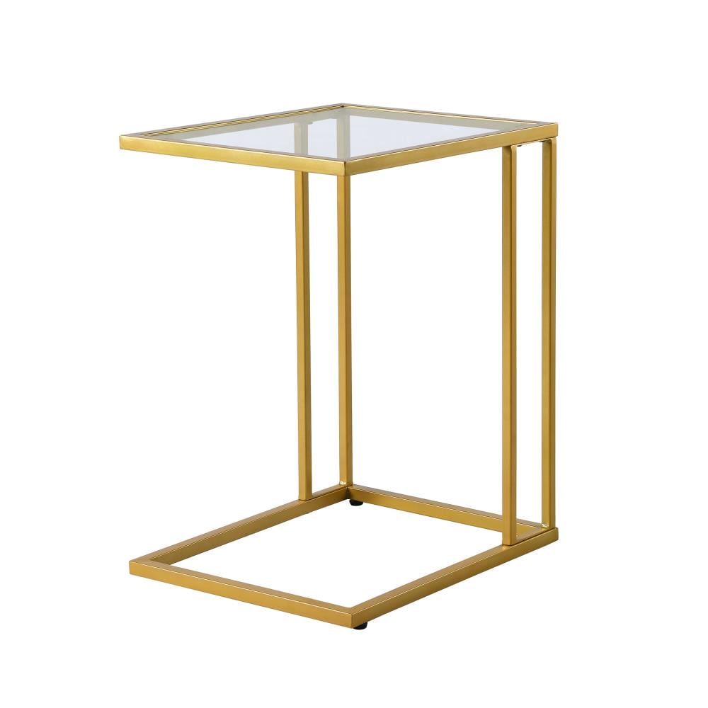 gold c end table