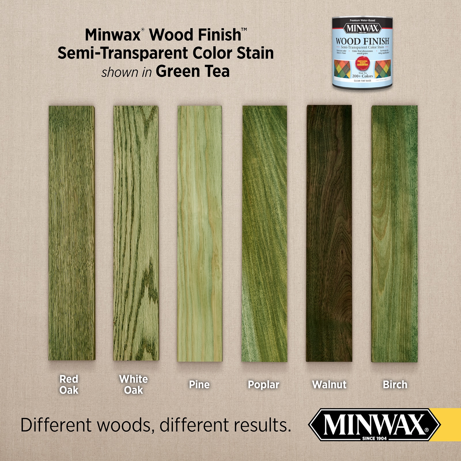 Minwax Wood Finish Water-Based Green Tea Mw1027 Solid Interior Stain  (1-Quart) in the Interior Stains department at