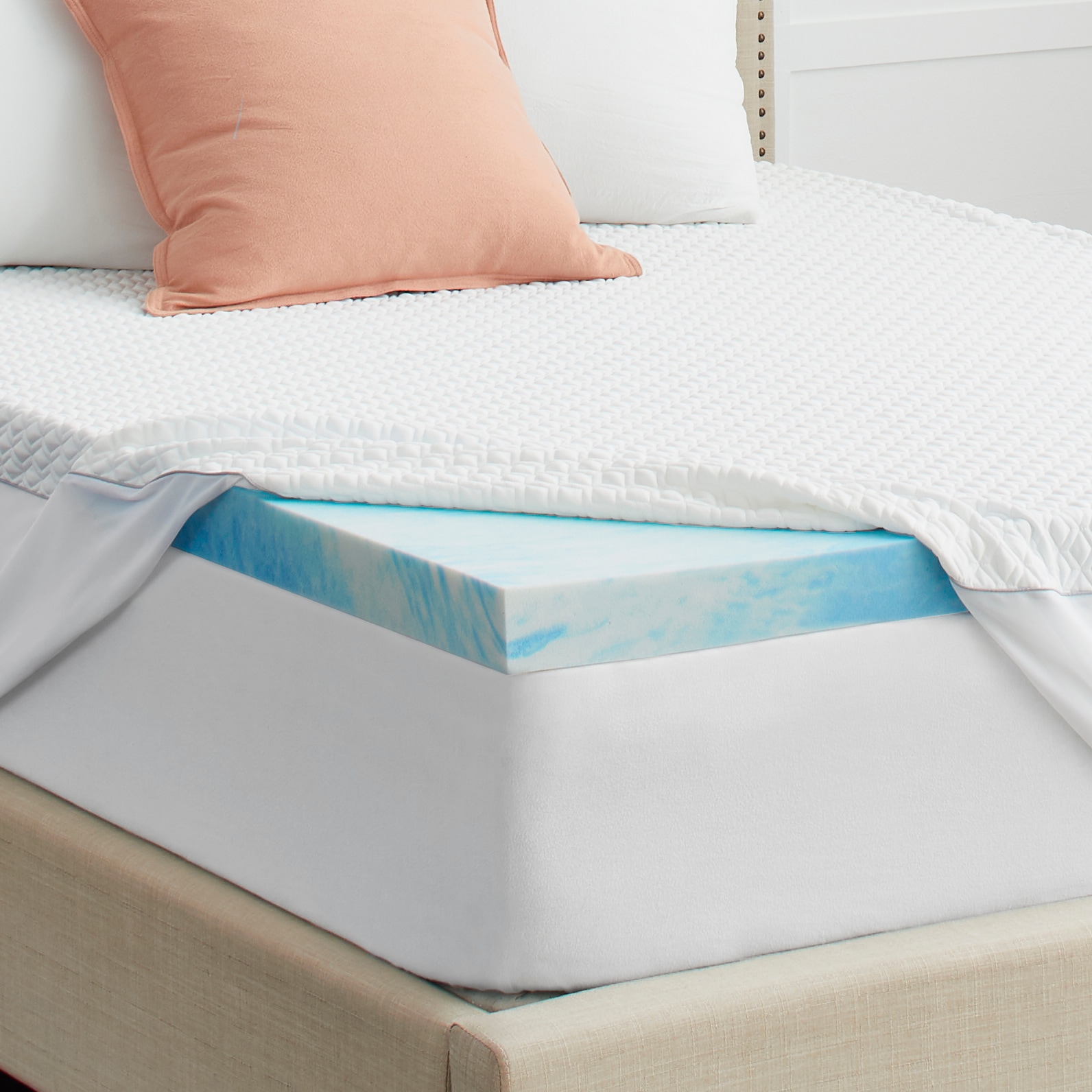 Sealy SealyChill 3-in D Memory Foam Full Mattress Topper in the Covers & department at