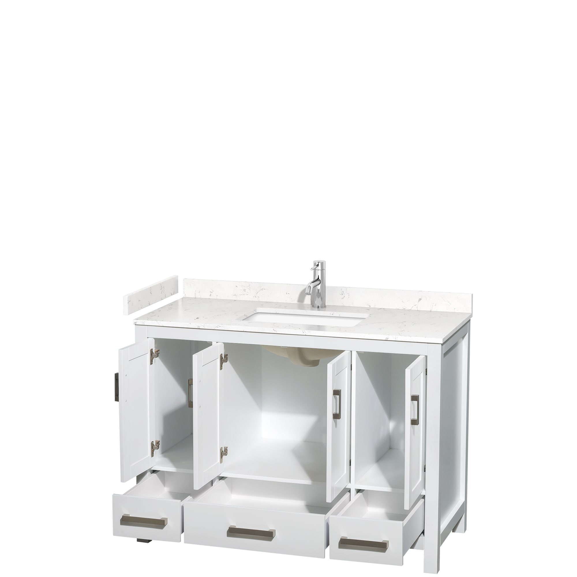 Wyndham Collection WCS141448SWHC2UNSMXX Bath-Vanity-Combo - View #2