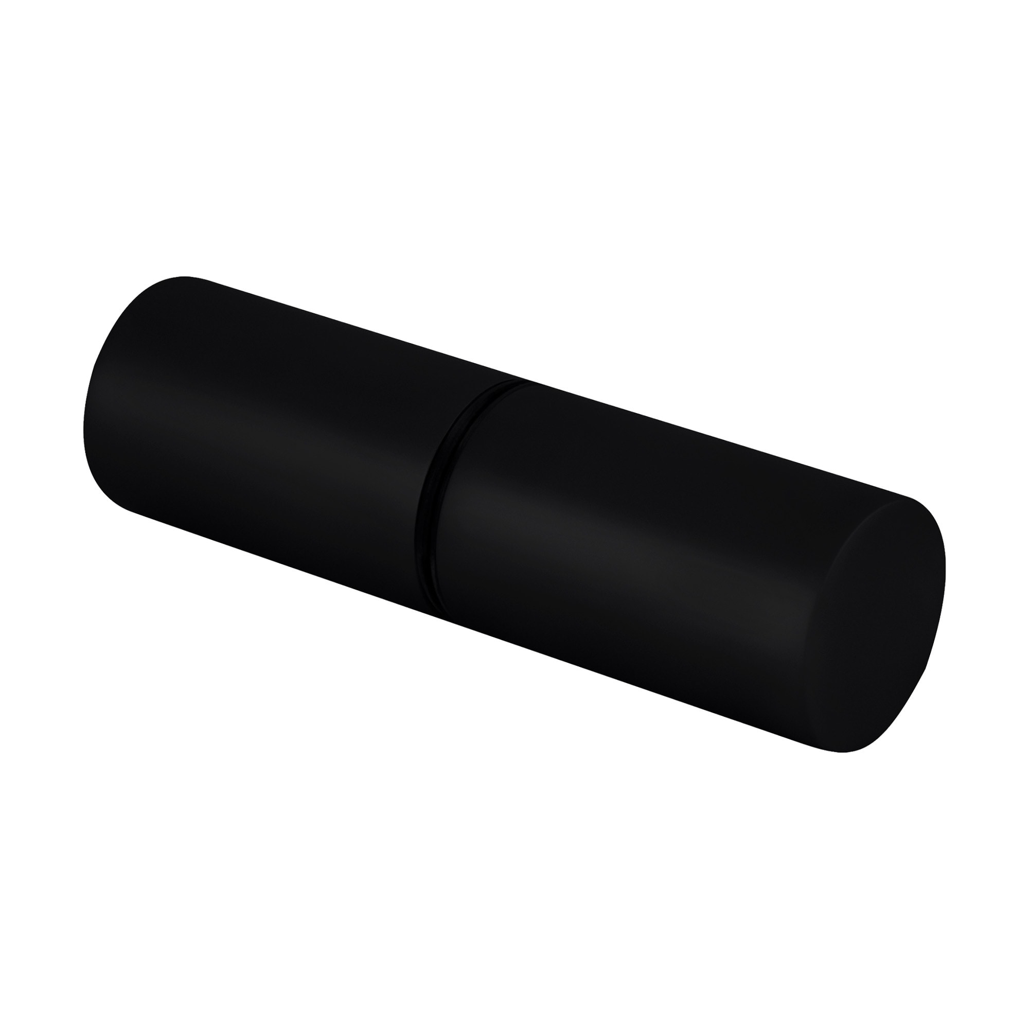 Brixwell  BSK112MBL Matte Black Cylinder Style Back-to-Back Shower Door Knobs