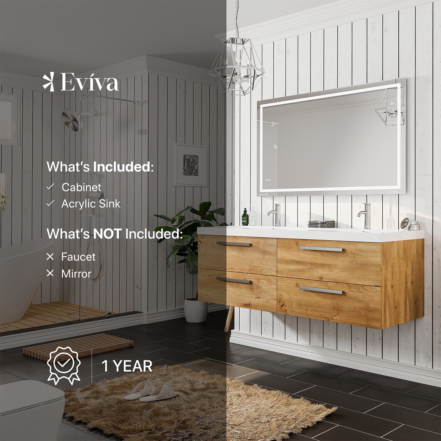 Eviva EVVN144-57NOK Bath-Vanity-Combo - View #7