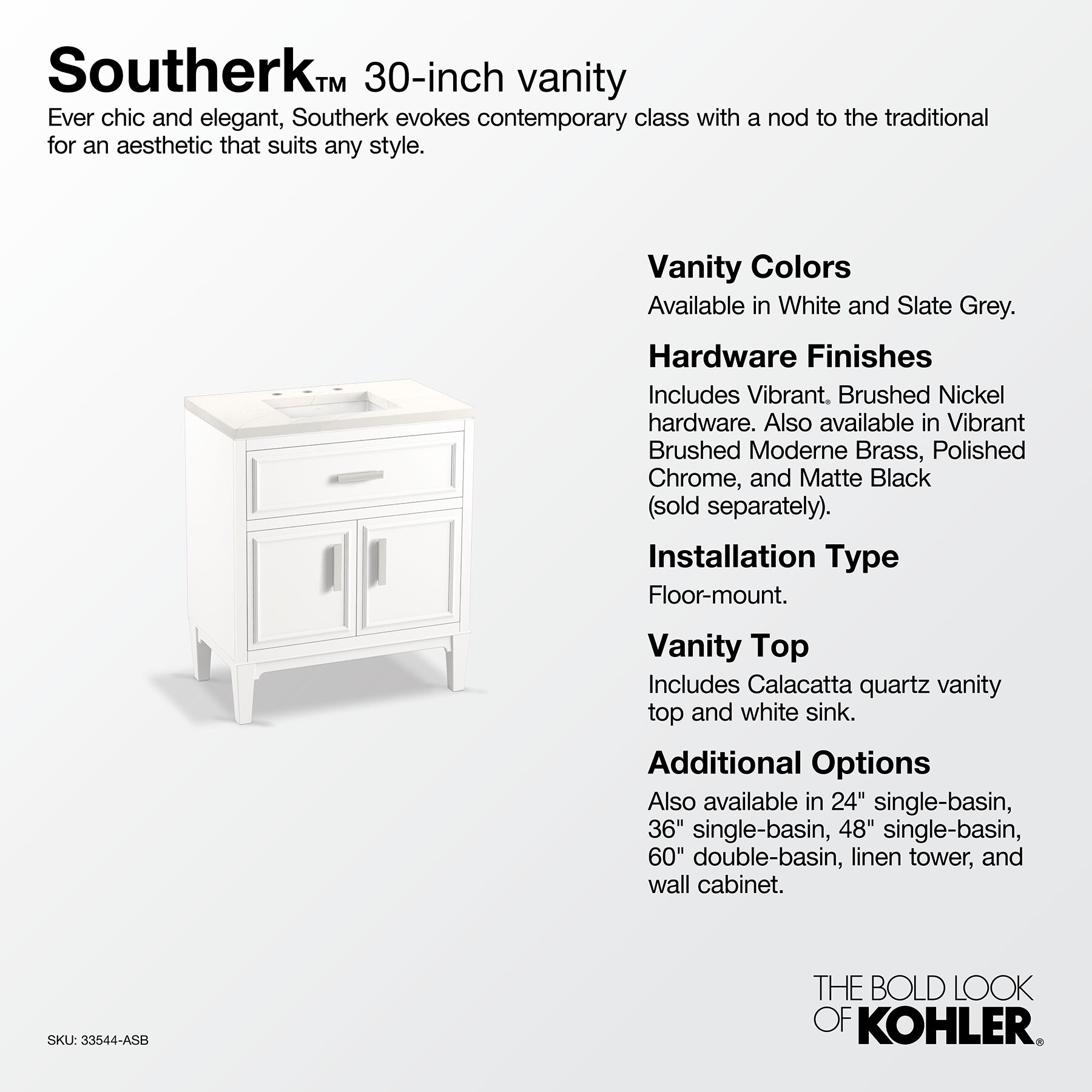 KOHLER 33544-ASB-0 Bath-Vanity-Combo - View #10