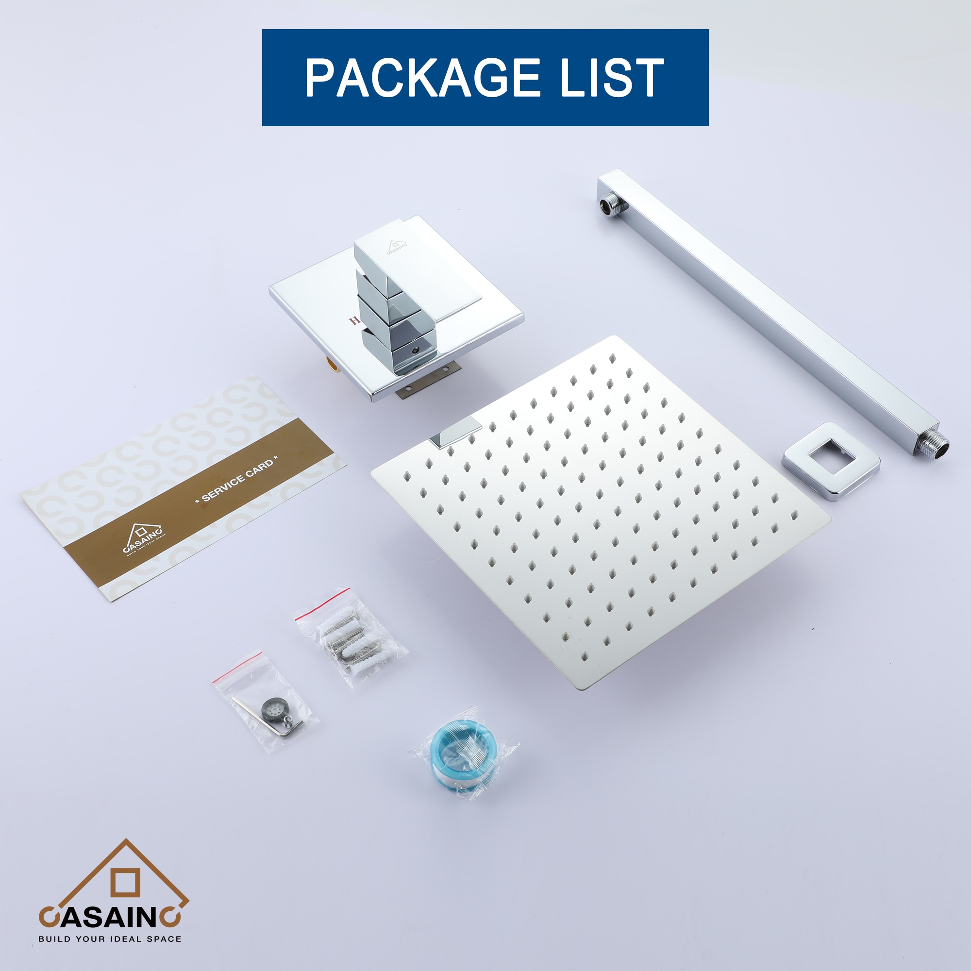 CASAINC OY-93A0901-CP Showerhead-Bar-Panels - View #9